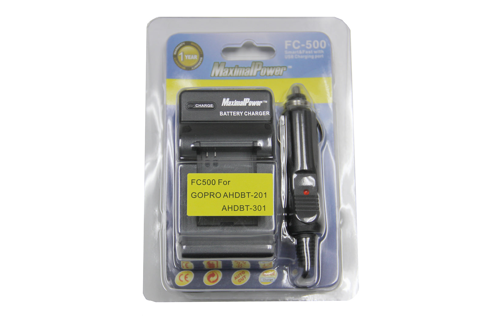 GoPro HERO3 HERO3+ AHDBT-301 Camera Battery Charger - Fast Charging Replacement for GoPro HERO3/3+ Accessories - Perfect for Travel, Vlogging & Outdoor Adventures