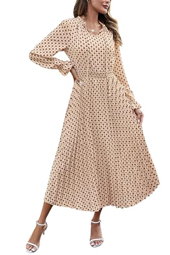 Apricot Brown Floral