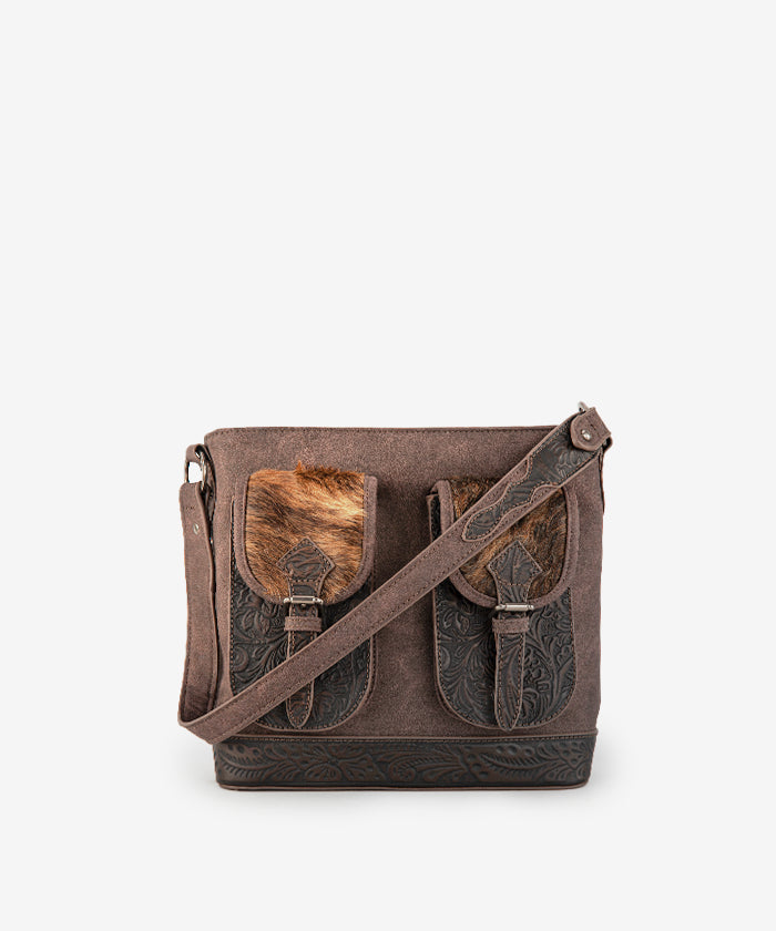 Trinity Ranch Genuine Hair-On Cowhide Concealed Carry Shoulder Holster Bag - Perfect for Outdoor Adventures, Hunting & Everyday Carry