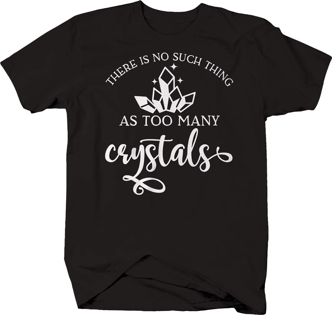 Crystal Cluster Reiki T-Shirt for Men - Spiritual Healing & Style
