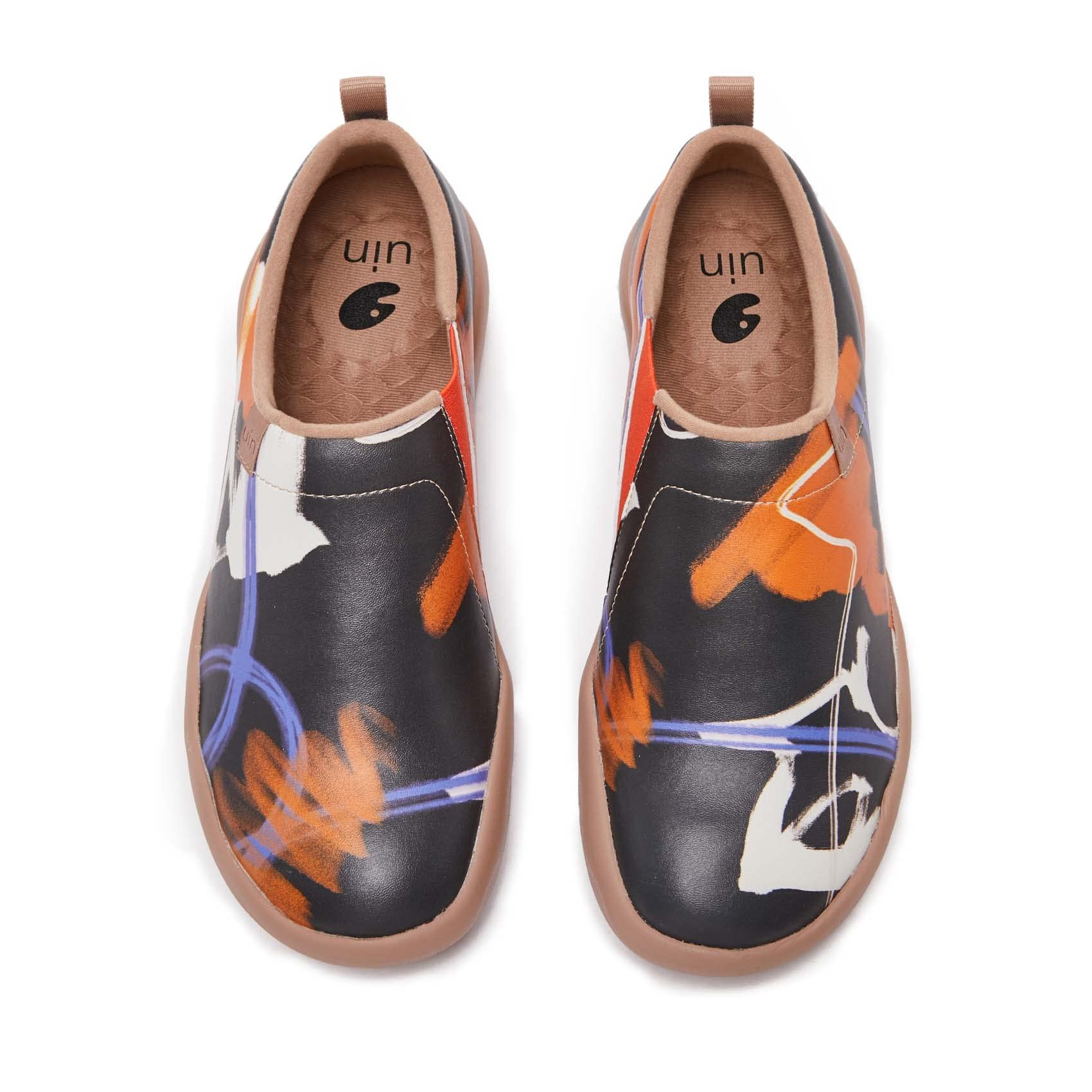 UIN Men's Slip-On Walking Shoes - Lightweight Travel Loafers with Microfiber Upper - Comfortable Casual Sneakers for Walking, Travel & Everyday Wear