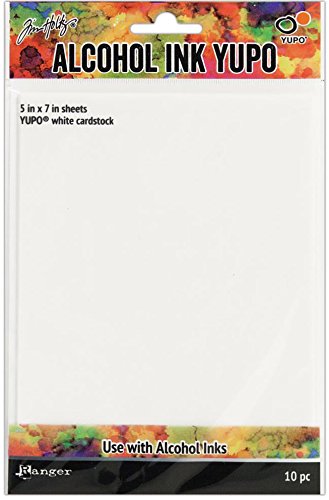 Tim Holtz Surfaces - White Yupo Paper, Translucent Yupo Paper & Distress Woodgrain Paper for Mixed Media Art, Card Making, and Scrapbooking
