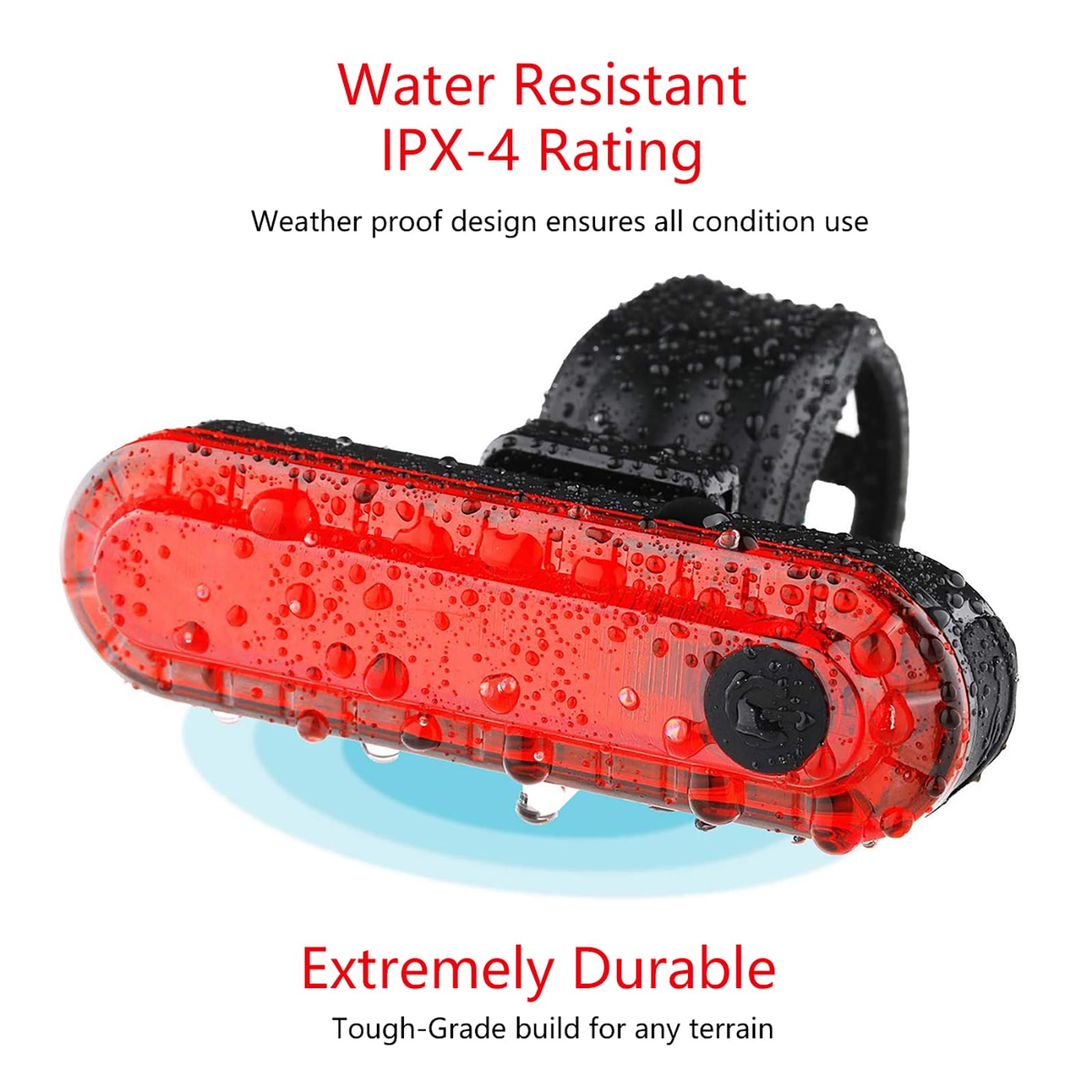 Rechargeable Bike Tail Light 2 Pack - Red Rear Bicycle Light for Night Riding, Long Battery Life, Easy Installation for Bikes, Trailers & Helmets | Perfect for Commuting, Cycling Safety & Outdoor Adventures