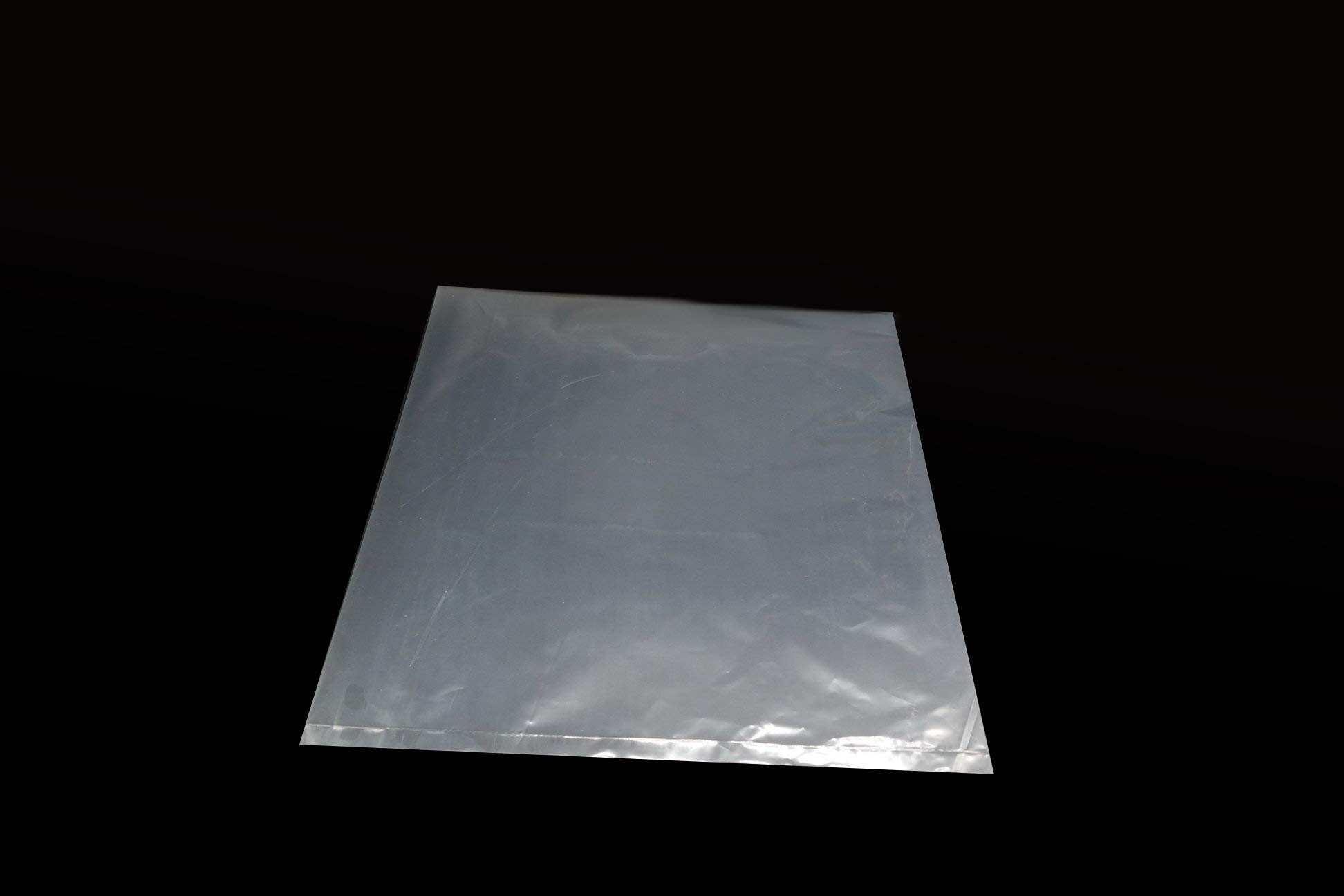 Tripact LDPE Clear Flat Poly Bags with Gussets - 12