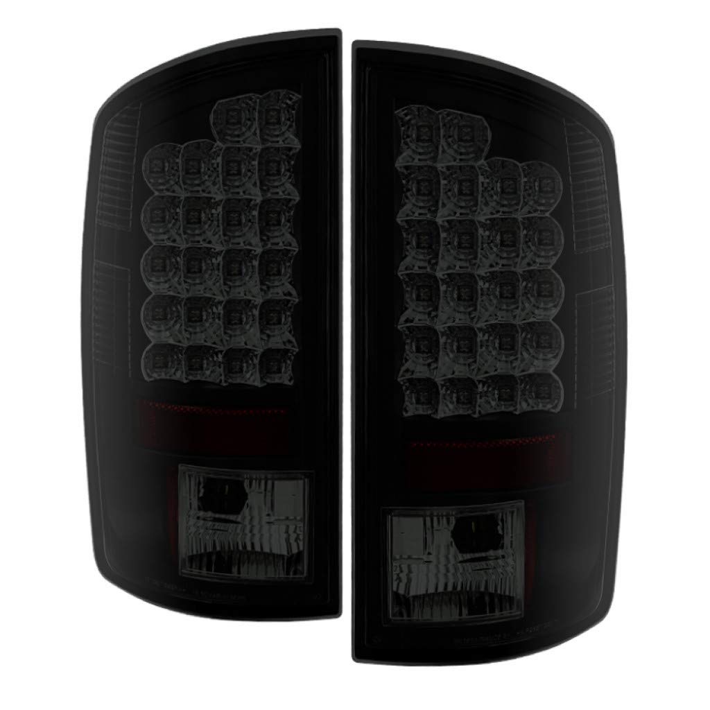 Spyder LED Tail Lights for Dodge Ram 1500/2500/3500 (2006-2009) - Black Smoke Pair (5078117) | Upgrade Your Truck's Style & Visibility for Night Driving & Off-Road Adventures
