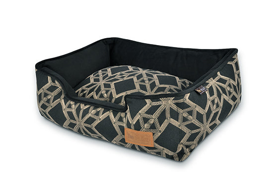 Premium Lounge Dog Bed - Solstice Stormy Night Design - Orthopedic Comfort for Small, Medium & Large Dogs - Perfect for Living Room, Bedroom or Pet Nursery