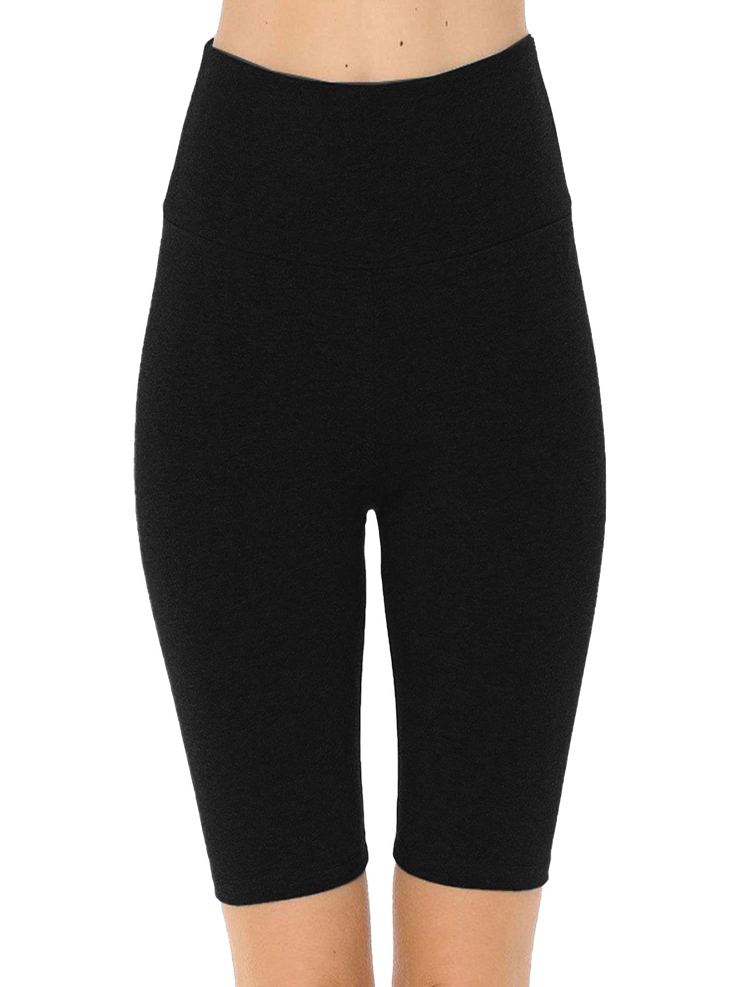 FashionMille Women's High Waist Yoga Leggings & Bike Shorts - Workout Athletic Knit Pants for Gym, Running, Pilates & Lounge Wear