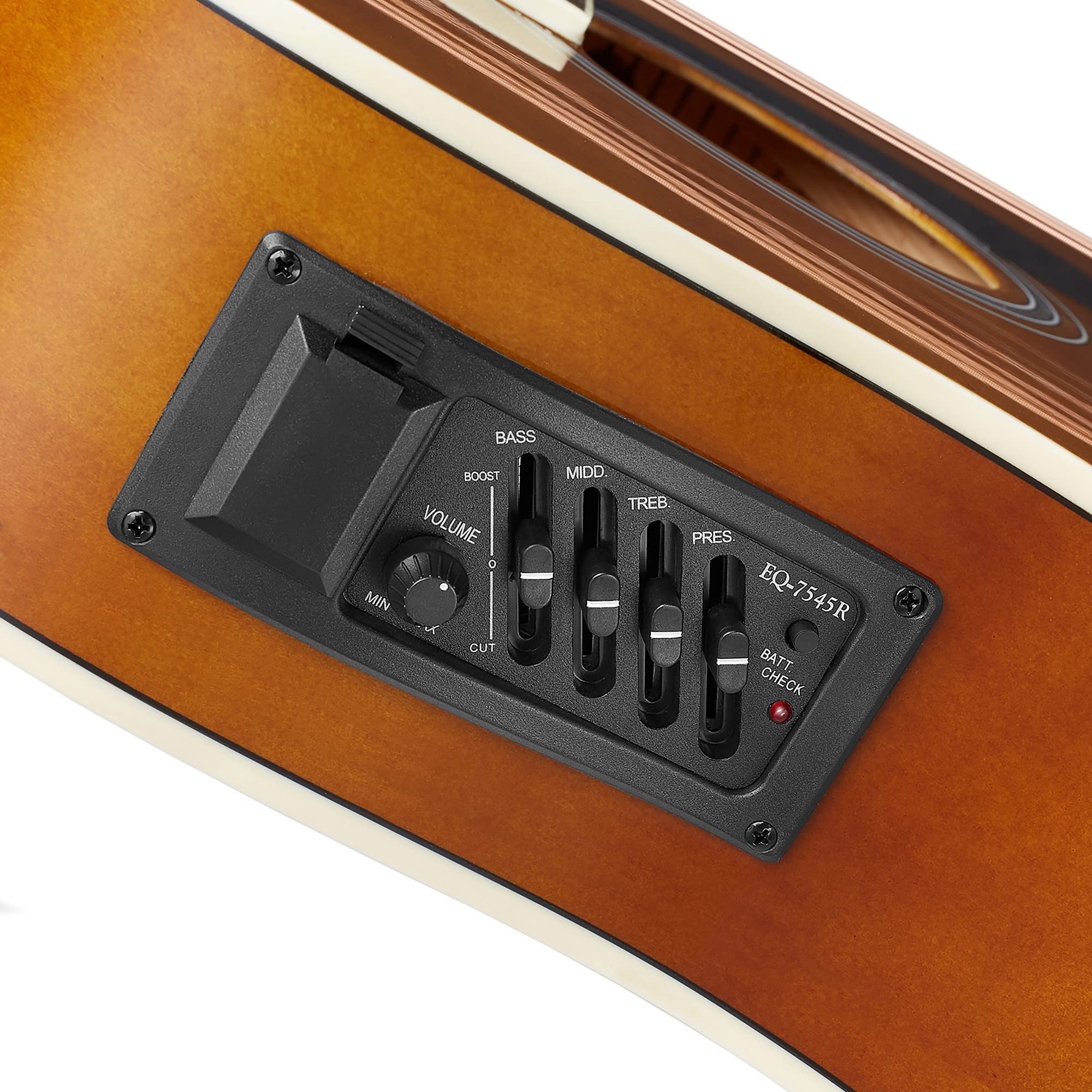 Ashthorpe Full-Size Dreadnought Acoustic Electric Guitar with 10W Amp - Brown Sunburst Finish - Perfect for Beginners, Performances & Home Practice