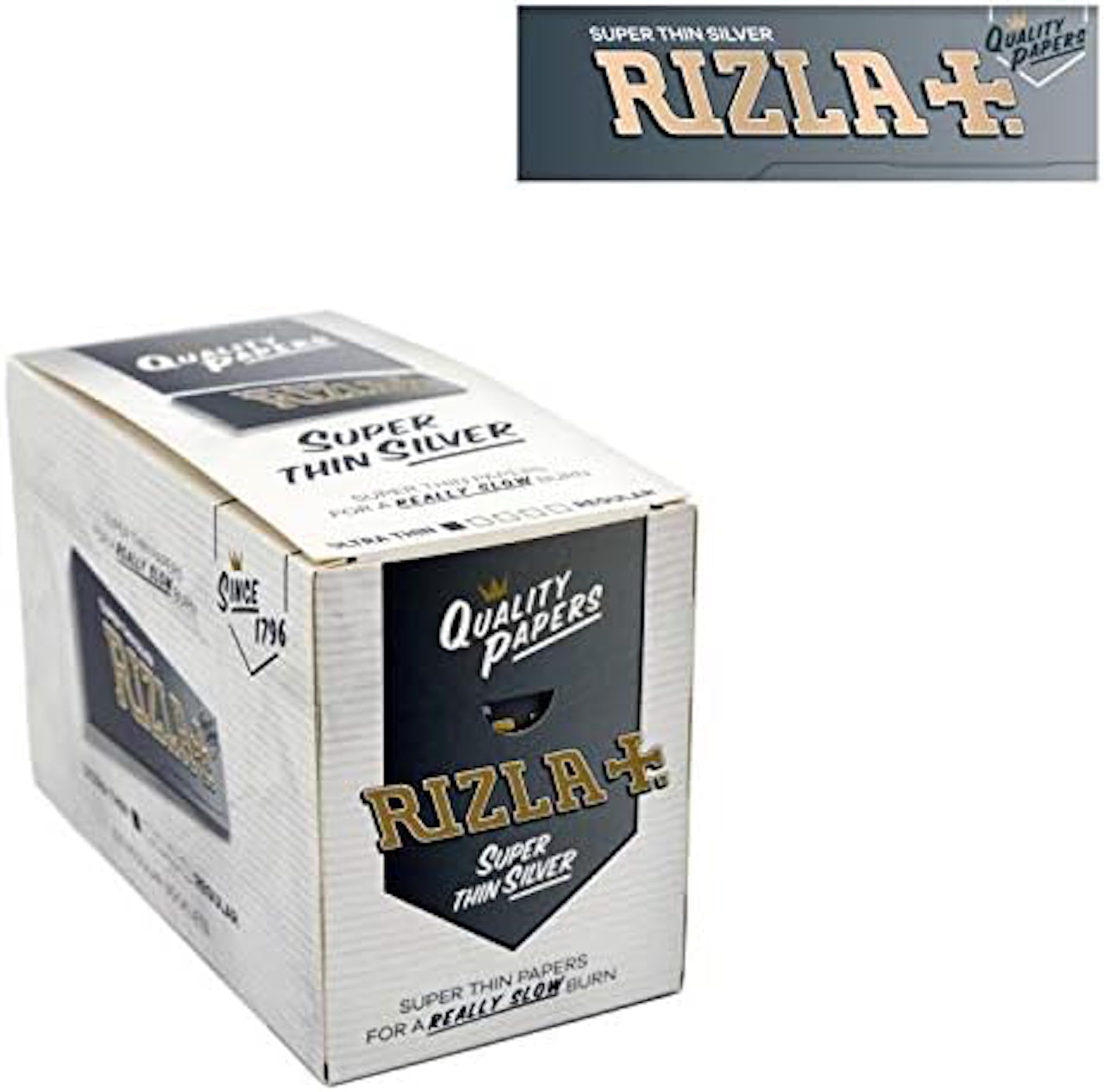 Rizla Regular Silver Rolling Papers - 10 Booklets Pack | Premium Rolling Papers for Smooth Smoking Experience | Perfect for Hand-Rolled Cigarettes & Herbal Blends
