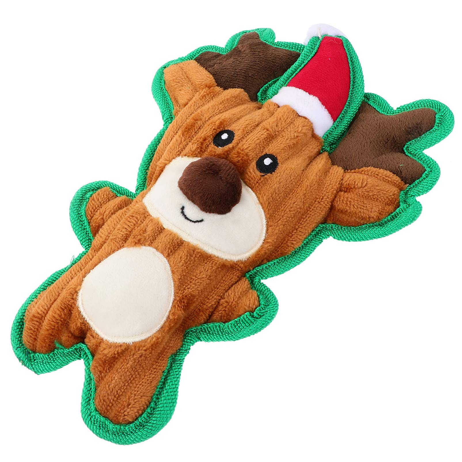 Bestoyard Christmas Squeaky Dog Toys - Reindeer Plush Chew Toys for Small Puppies, Fun Interactive Pet Gifts for Holiday Playtime & Training