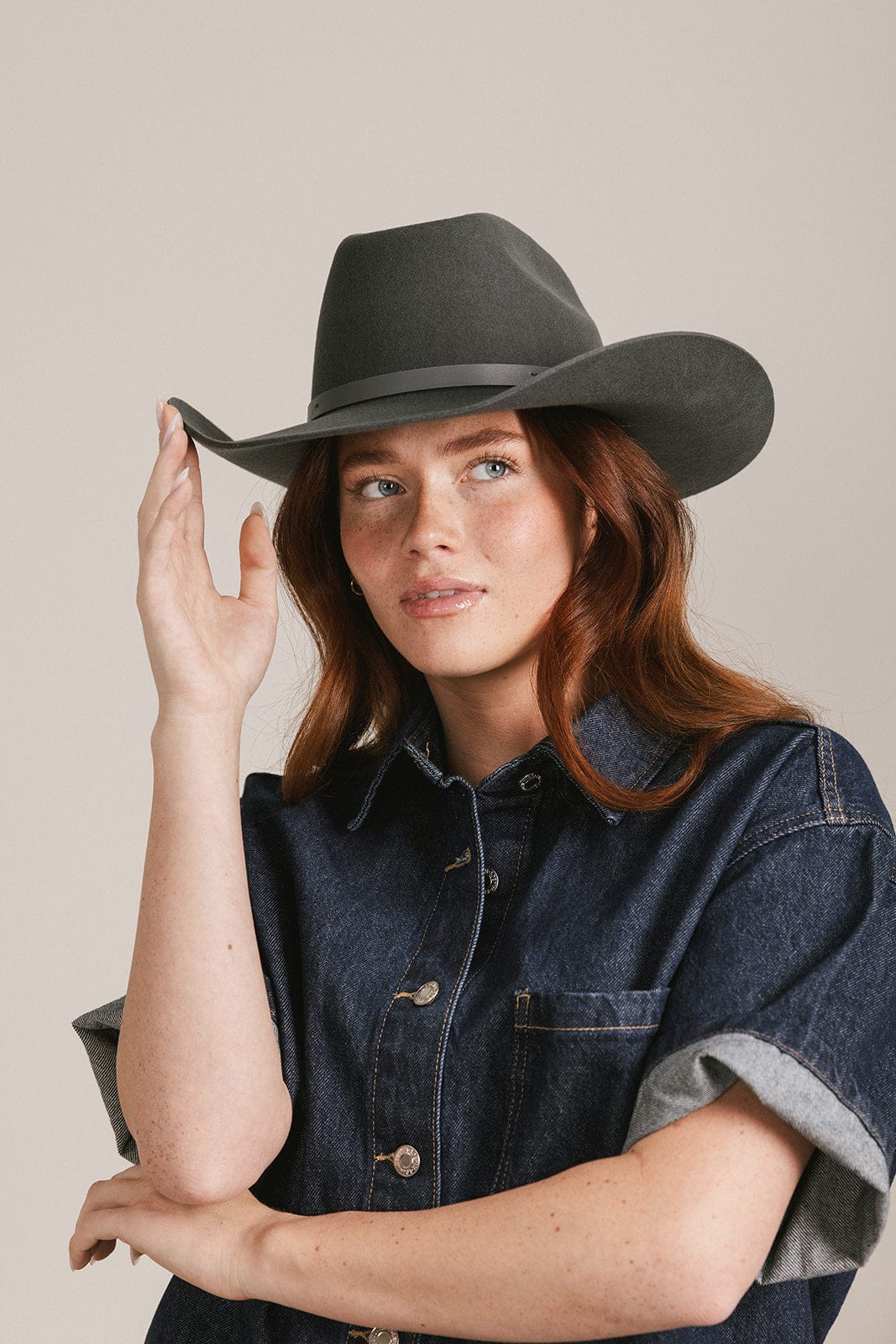 Shane Genuine Leather Cowboy Hat for Men & Women - Western Rodeo Style Sun Protection - Perfect for Country Music Festivals, Rodeos & Outdoor Adventures
