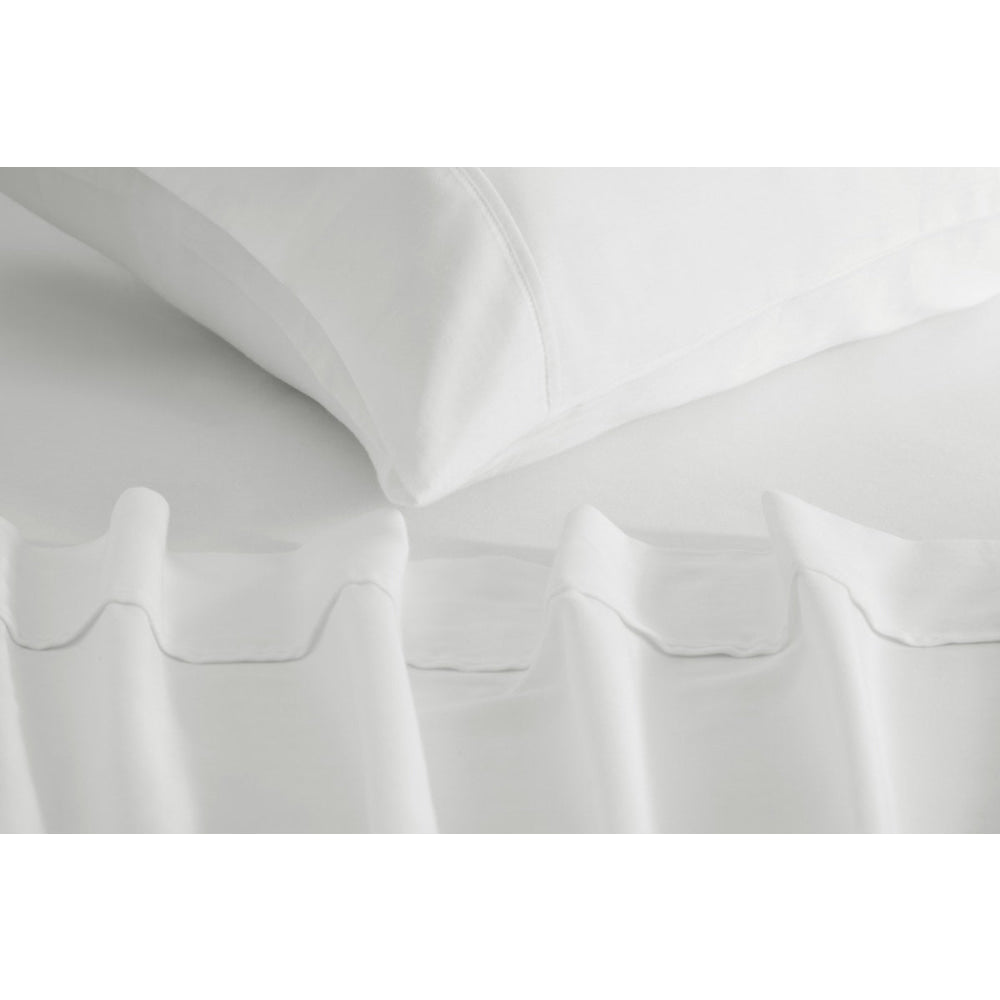 Premium 100% Australian Cotton Bed Sheet Set - Soft & Breathable White Sheets for Queen/King Size Beds - Perfect for Home, Hotel, or Airbnb Comfort