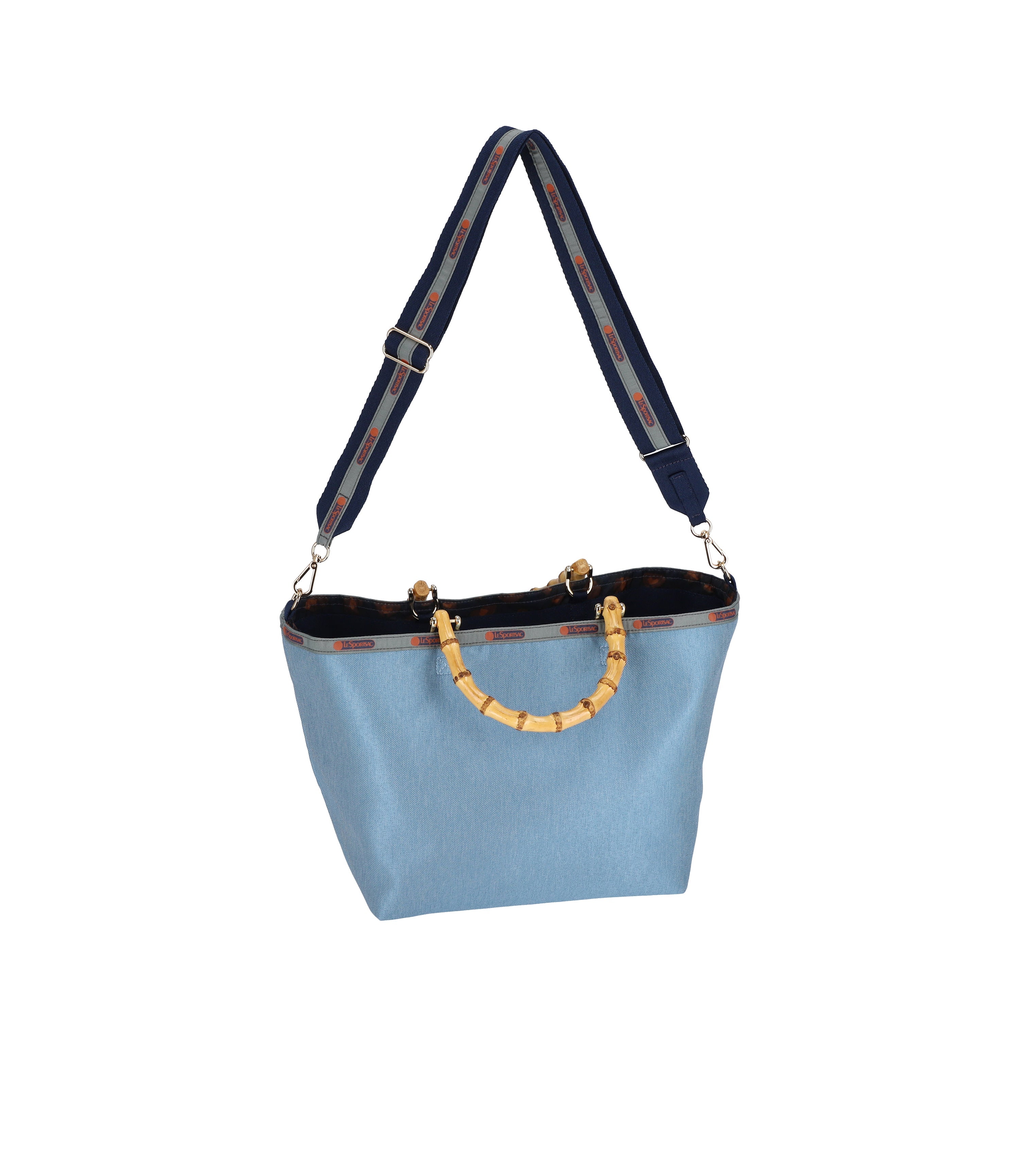 Eco-Friendly Medium Bamboo Tote Bag with Adjustable Strap - Stylish Reusable Shopping Bag for Groceries, Beach & Daily Use