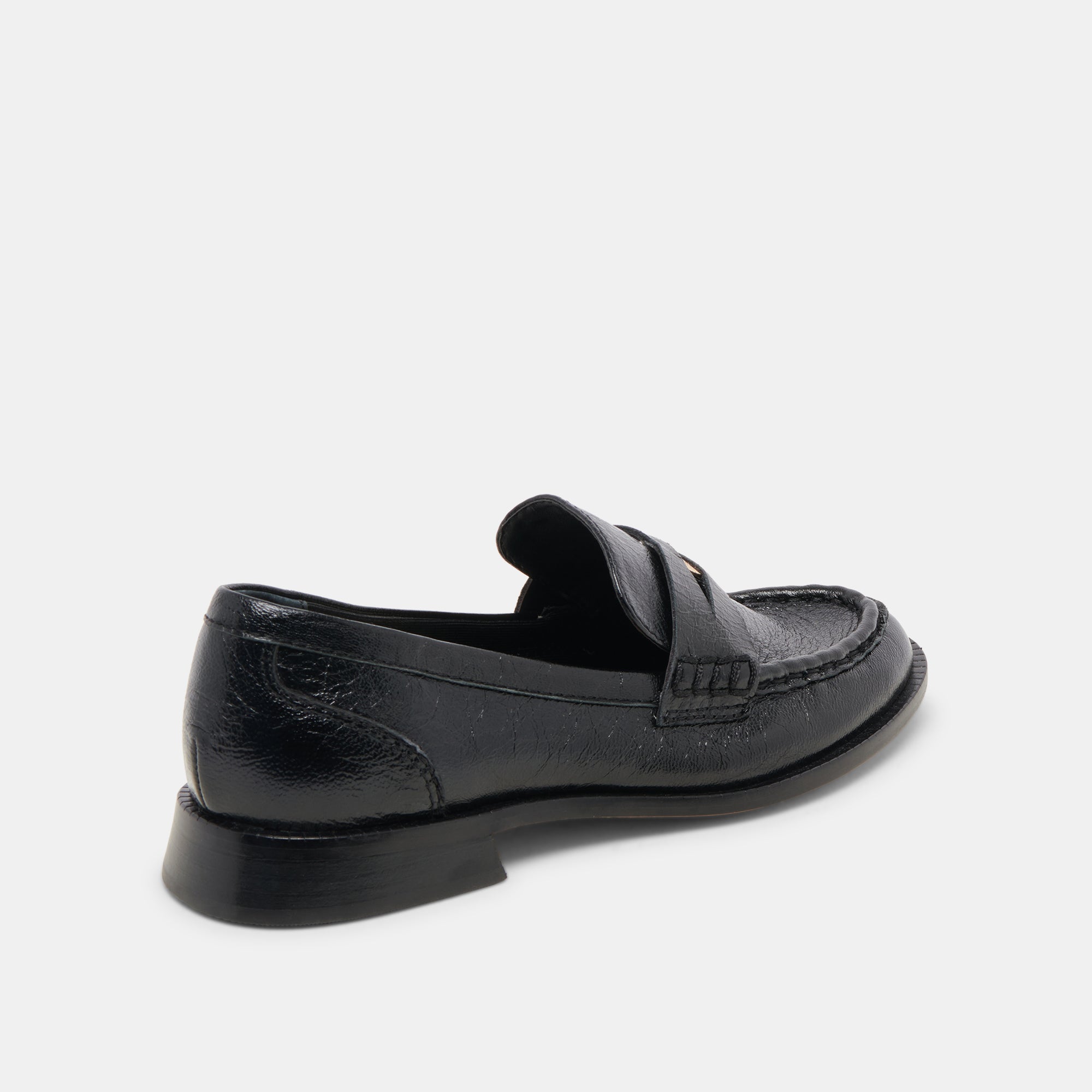 HILLY WIDE LOAFERS MIDNIGHT COIN - Comfortable Slip-On Shoes for Women, Fashionable Penny Loafers with Coin Detail - Perfect for Office, Casual Outfits and Travel