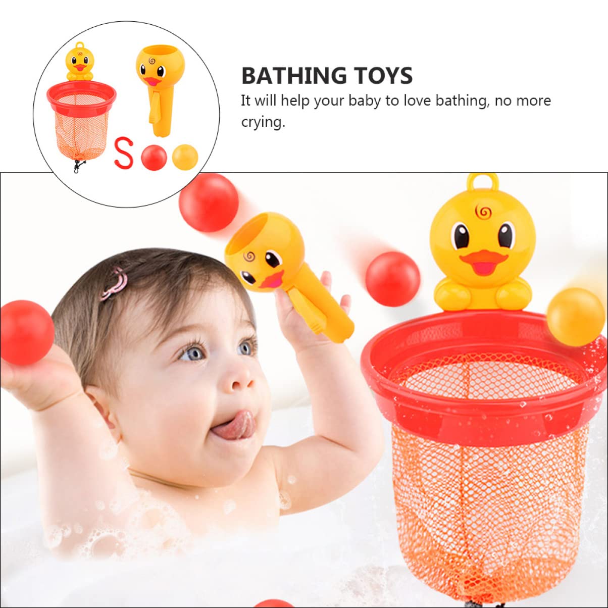 **MUSISALY 1 Set Plastic Bath Toys for Kids - Fun Shower Playset with Floating Duck & Water Squirters - Perfect for Toddler Bath Time & Sensory Play**