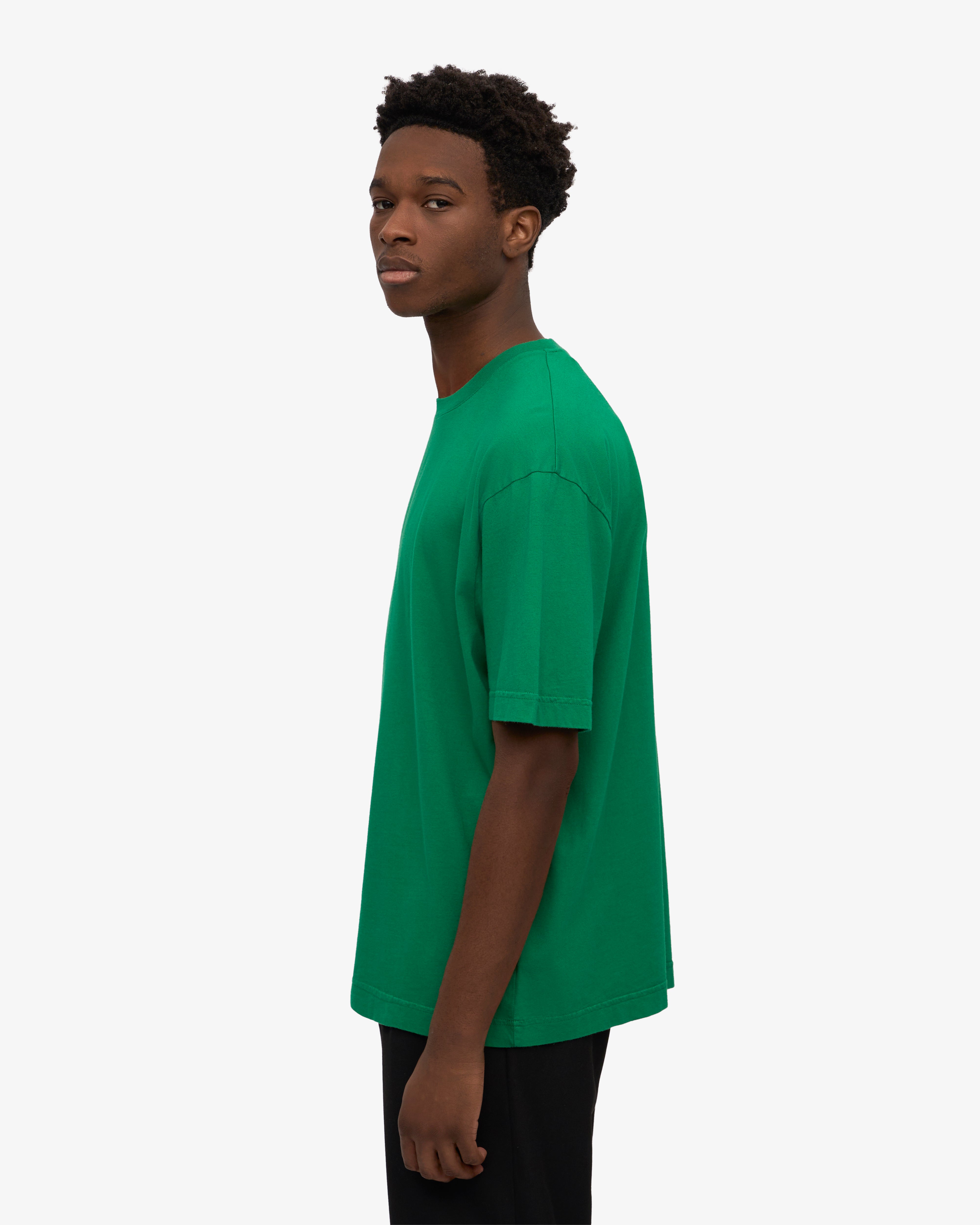 Oversized Organic Cotton T-Shirt for Women - Soft & Comfortable Kelly Green Tee - Perfect for Casual Wear, Loungewear & Everyday Outfits