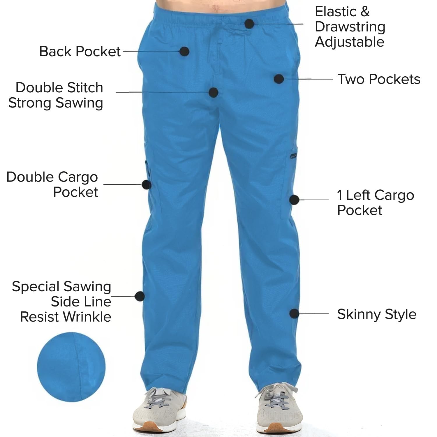 Dagacci Medical Scrubs Set for Women & Men - Comfortable Scrubs Top & Pants for Nurses, Doctors & Healthcare Professionals | Perfect for Hospitals, Clinics & Medical Work