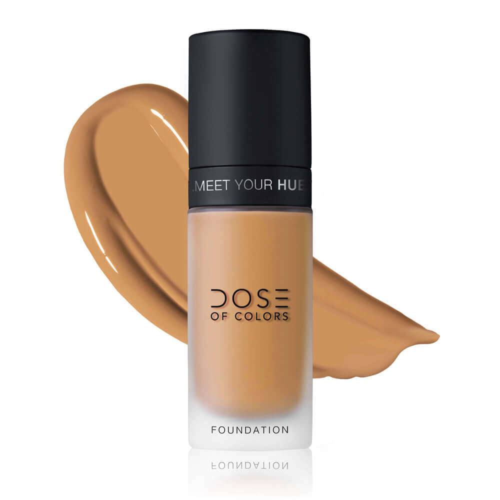 Dose of Colors Meet Your Hue Liquid Foundation - Full Coverage, Vegan & Cruelty-Free Makeup for Flawless Skin - Perfect for Daily Wear & Special Occasions