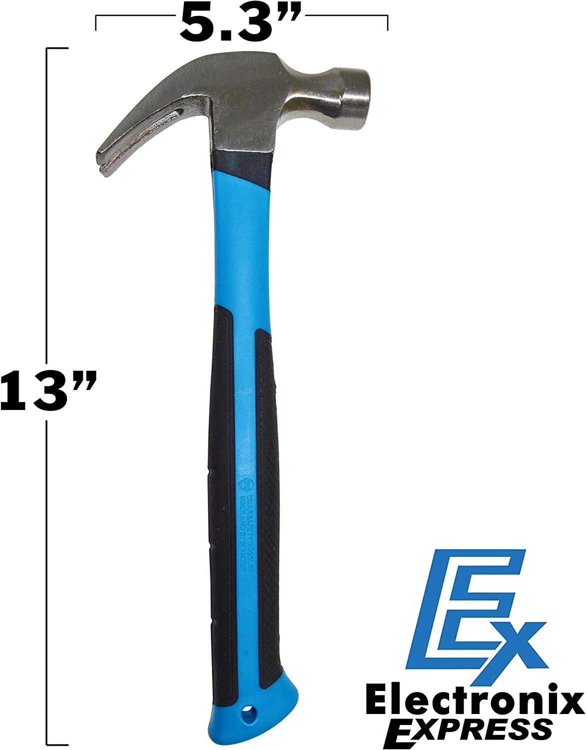 Best Shock Absorbing Rubber Grip Claw Hammer - Perfect for Nail Driving, Removal, DIY Projects & Home Repairs | Heavy Duty Construction & Woodworking Tool