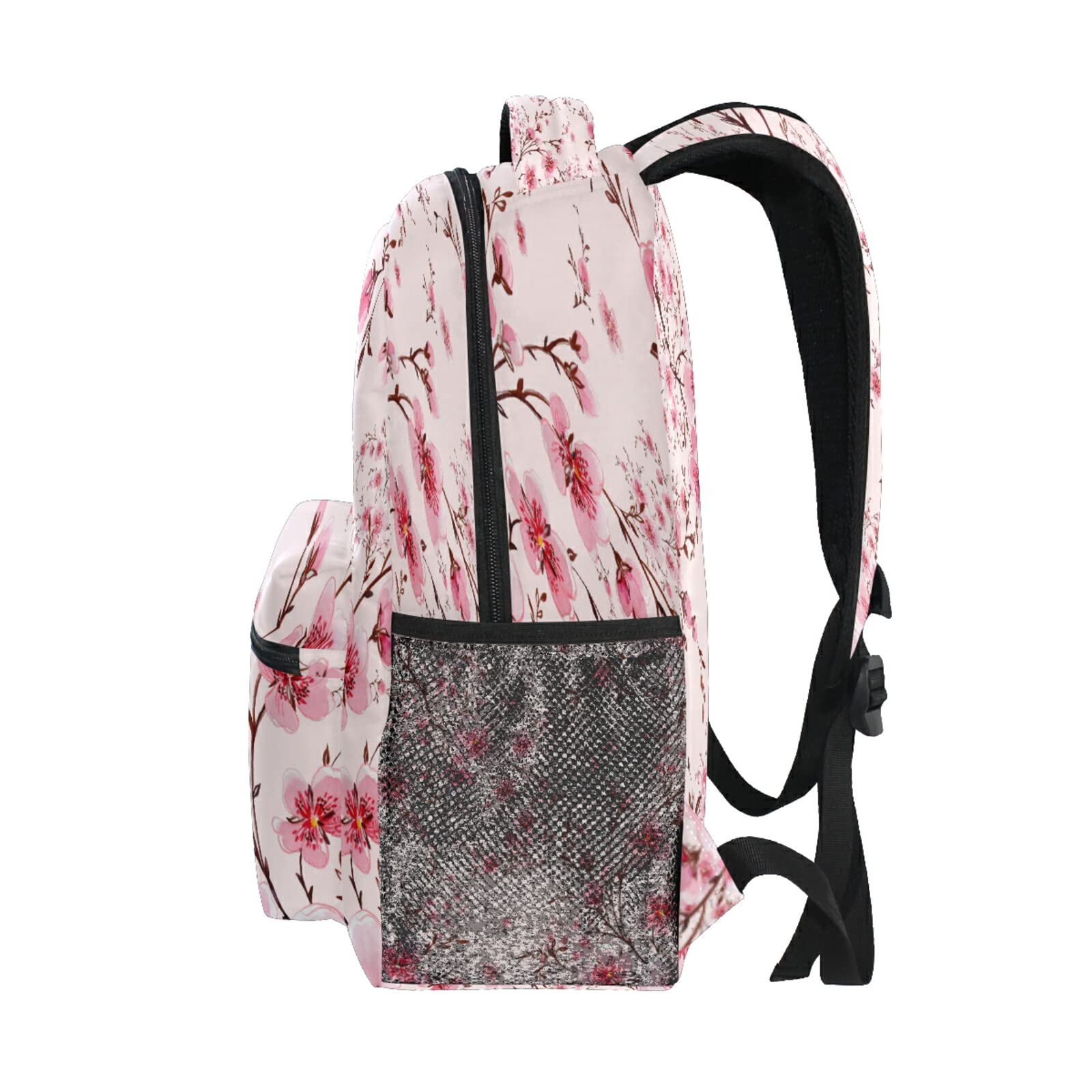 ALAZA Pink Cherry Blossom Floral Large Backpack for Women, Men & Kids - Water Resistant School Bookbag, Laptop Backpack for College, Work & Travel - Perfect for Daily Use, Commuting & Outdoor Activities