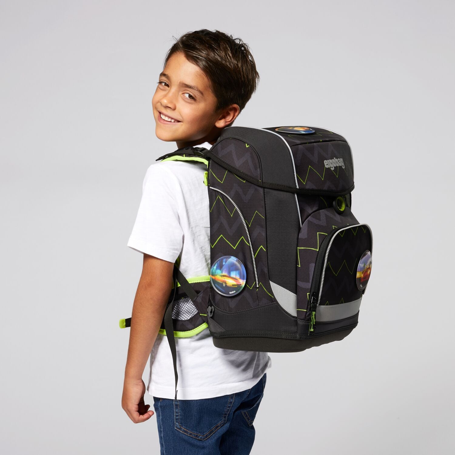 Ergobag Cubo Light 200 BearPower - Premium Lightweight School Backpack for Kids - Perfect for School, Travel & Outdoor Adventures
