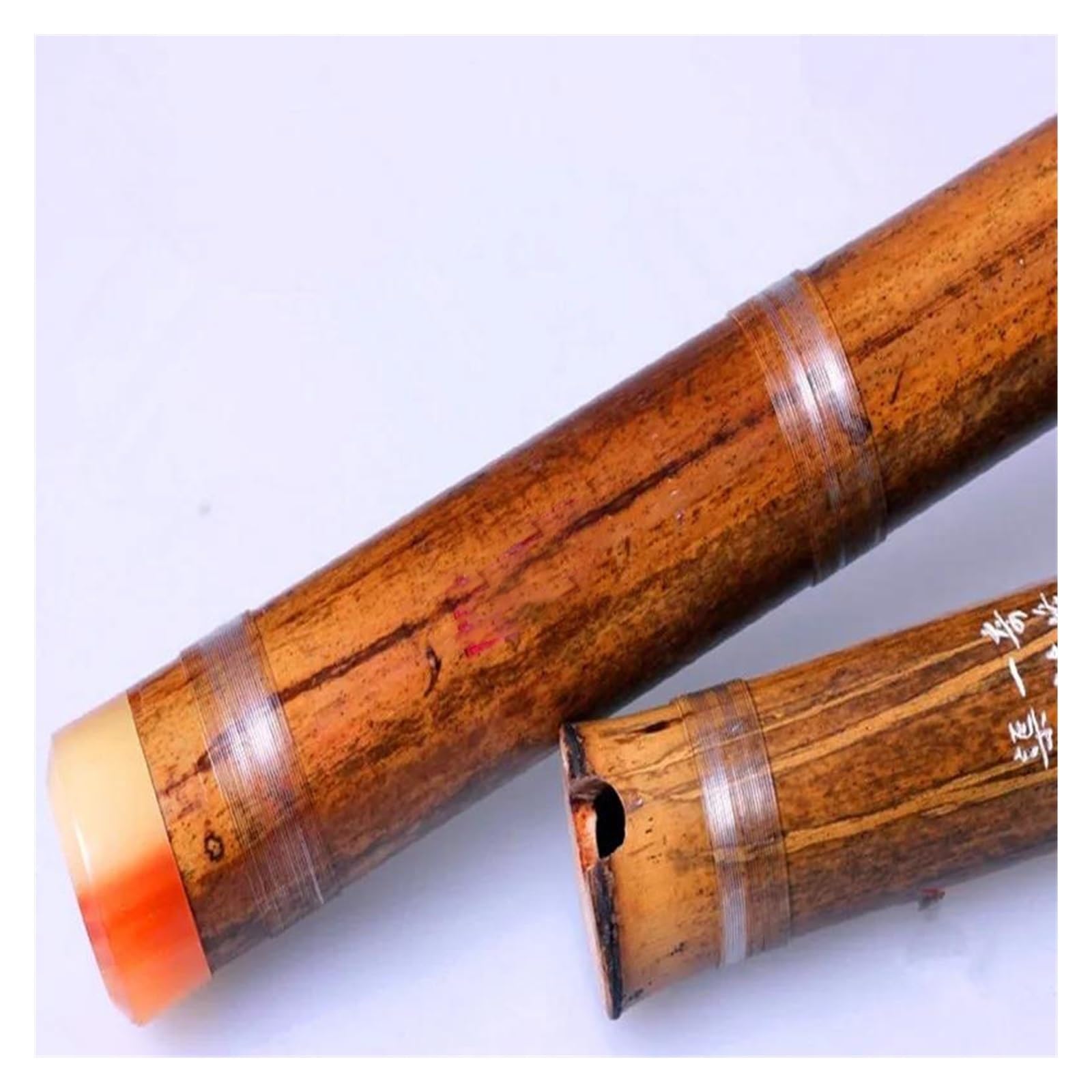 Handmade 8-Hole G Key Bamboo Flute - 55cm Short Vertical Flute for Beginners, Meditation & Traditional Music Performance