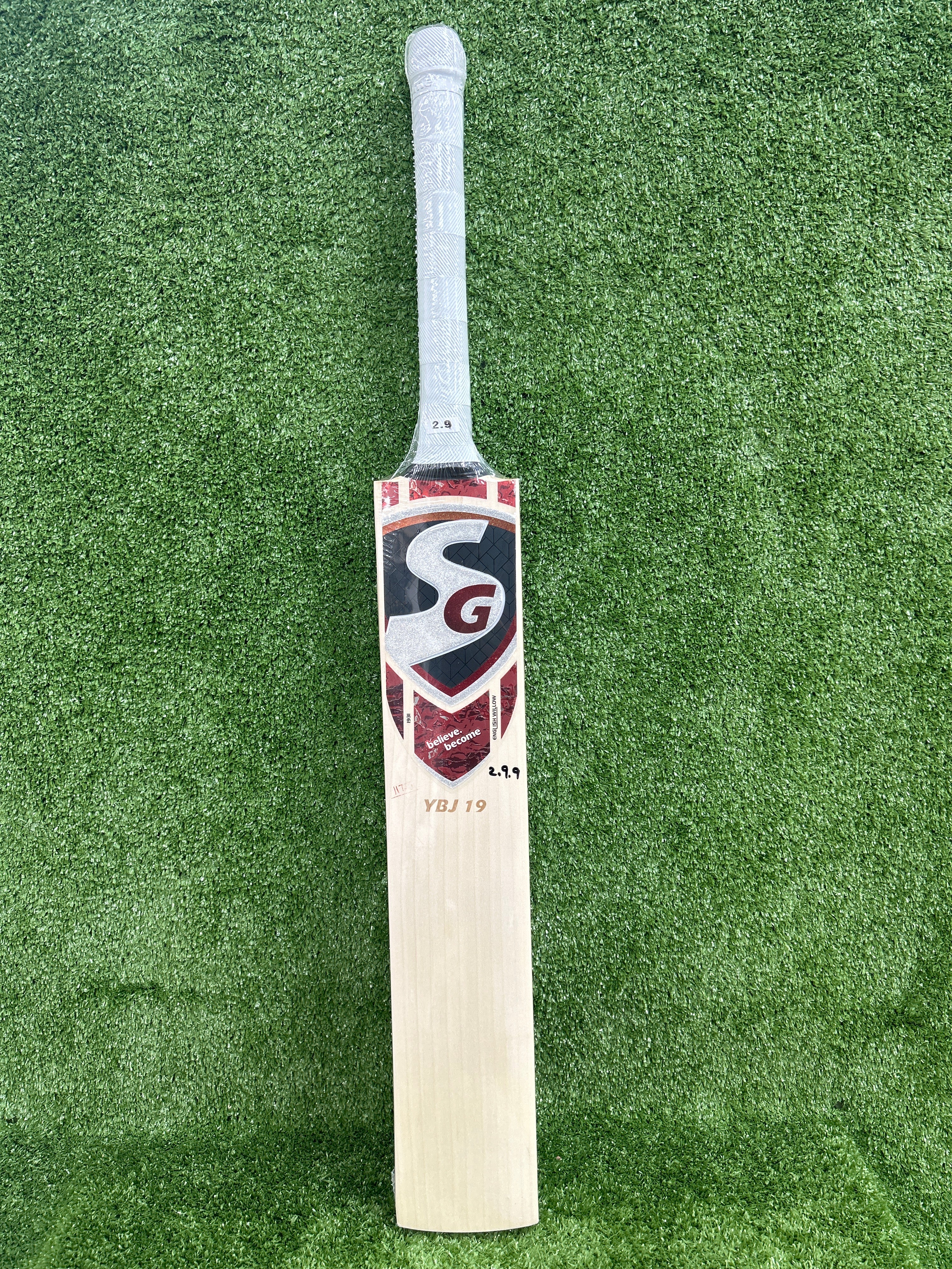 Premium SG YBJ 19 English Willow Cricket Bat - Professional Grade for Yashasvi Jaiswal Fans | Perfect for Matches, Training & Club Play | High-Performance Cricket Equipment