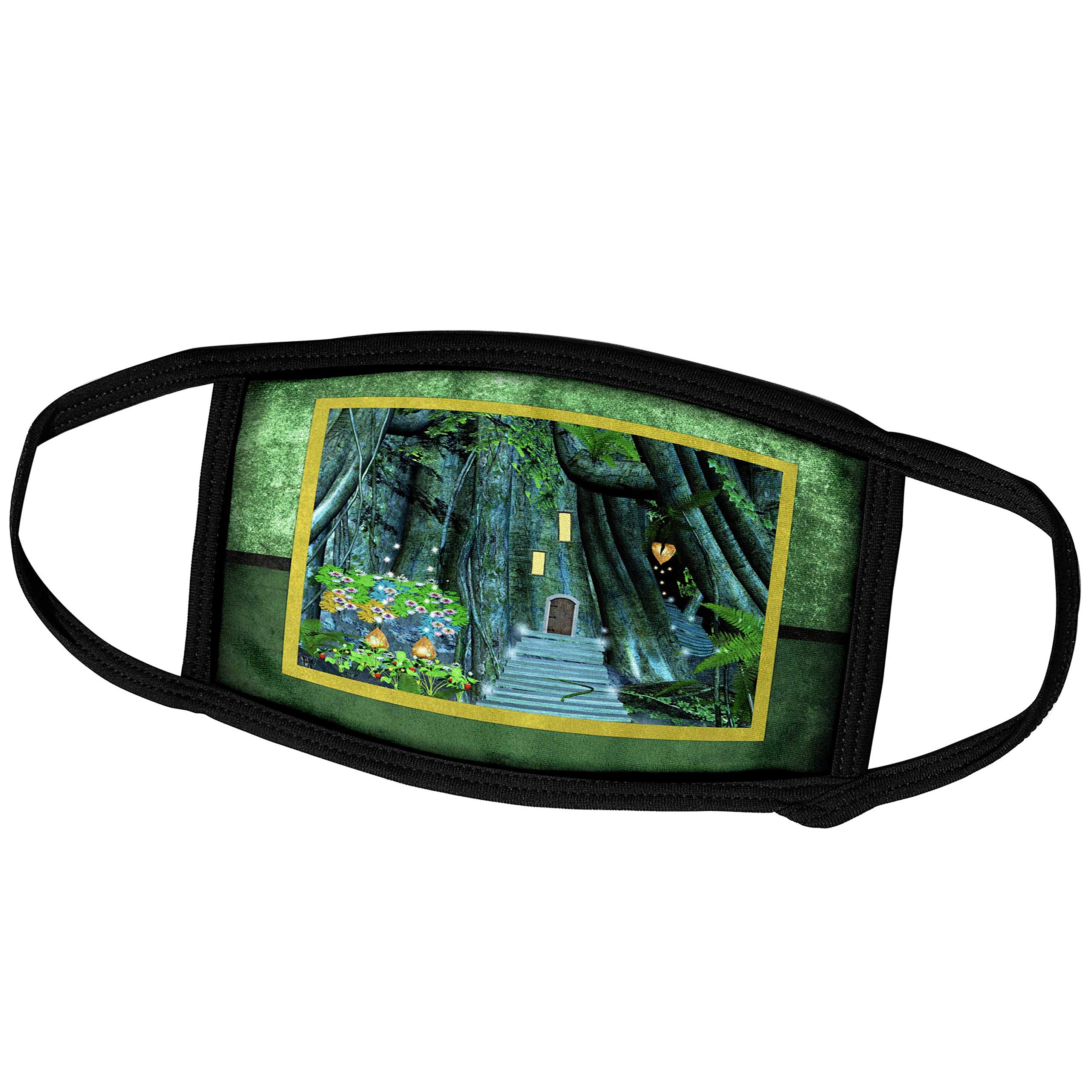 3D Printed Magic Forest Pathway Face Masks by Susan Brown Designs - Reusable Cloth Masks for Adults - Perfect for Outdoor Adventures, Nature Walks & Fantasy Cosplay