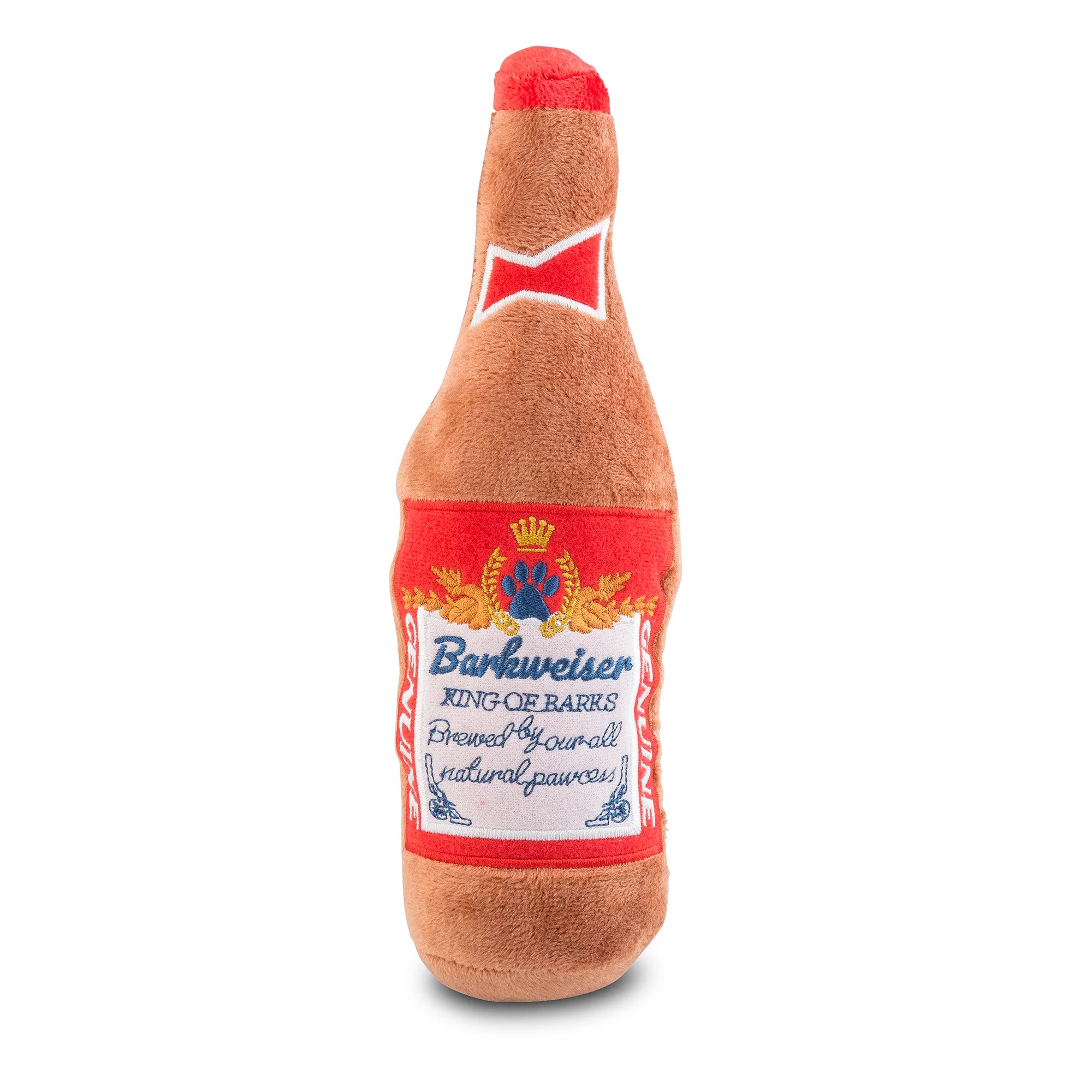 Haute Diggity Dog Barkweiser Beer Bottle Toy for Dogs - Fun Chew Toy for Small & Medium Breeds - Perfect for Playtime & Training