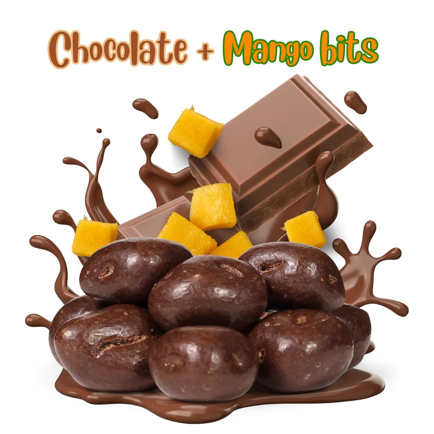 Premium Milk Chocolate Covered Dried Mango Slices - Sweet & Tangy Tropical Snack for Gifts, Parties & Healthy Desserts