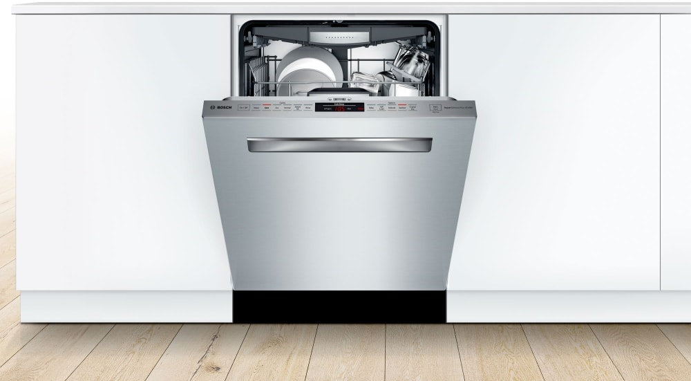 BOSCH SHPM88Z75N 800 Series 24 Inch Stainless Steel Fully Integrated Built-In Dishwasher - Perfect for Modern Kitchens & Large Families