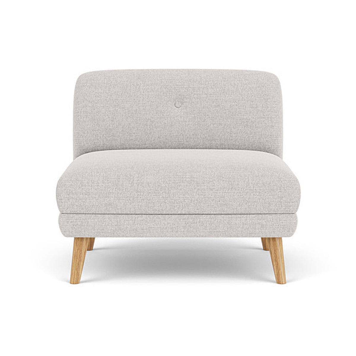 Alfred Fabric Modular Sectional Sofa (Armless) - Modern Living Room Furniture for Small Spaces & Apartments