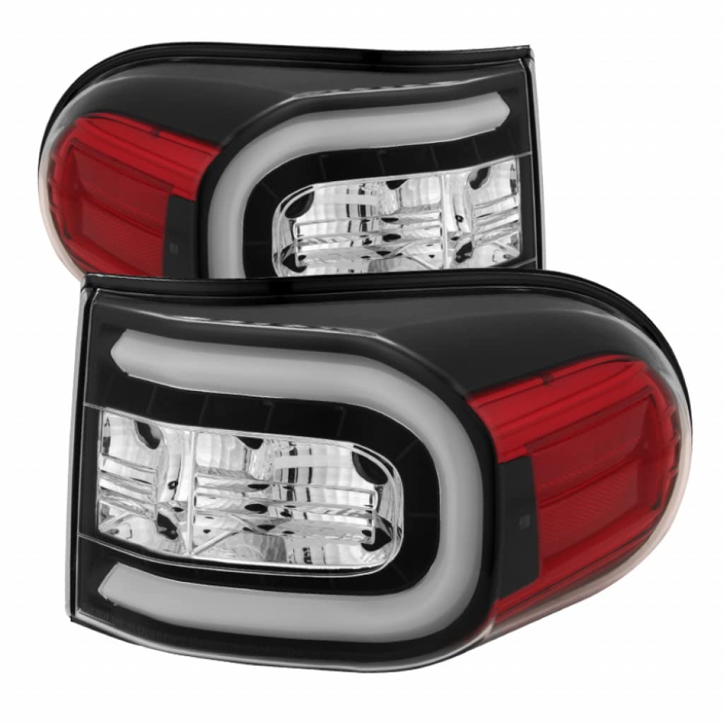 Toyota FJ Cruiser 2007-2013 LED Tail Lights Pair - Spyder Black Light Bars (5079442) | Waterproof & Durable for Off-Roading, Camping & Night Driving