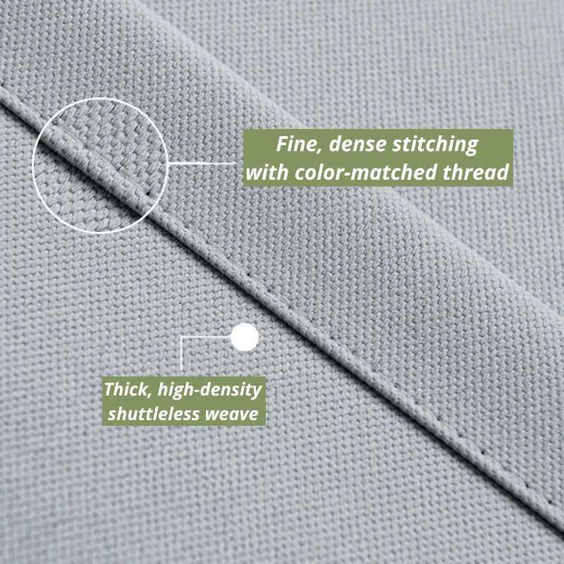 Premium Blackout Curtains - Luna Polyester Grey Custom Window Drapes for Bedroom & Living Room - Noise Reducing & Energy Efficient Thermal Insulated Curtain Panels for Home Decor