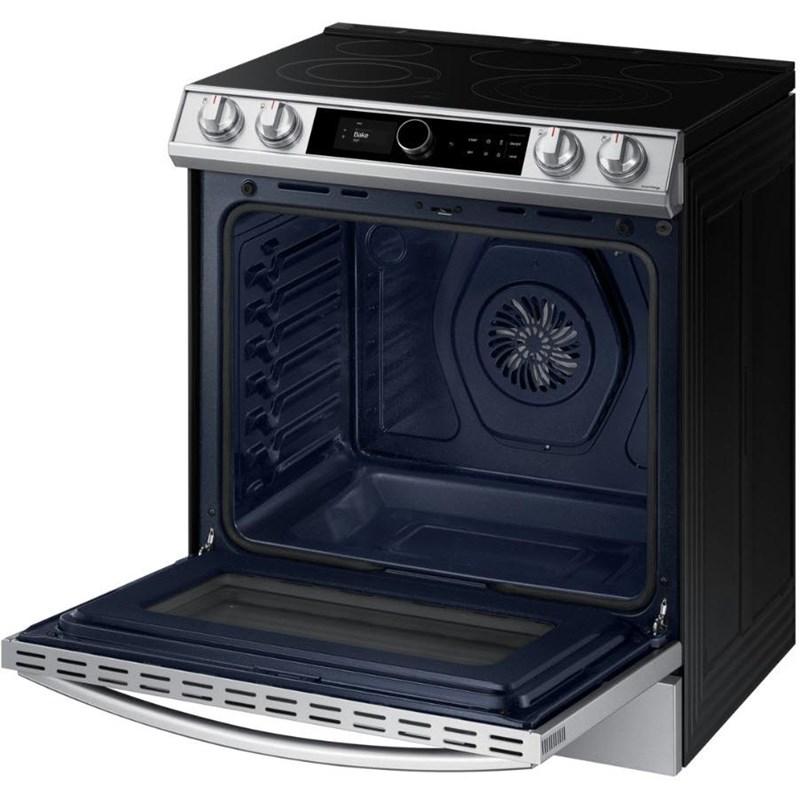 Open Box Samsung NE63T8711SS 30-Inch Wide 6.3 cu ft Slide-In Electric Range with Air Fry - Perfect for Modern Kitchens & Family Cooking