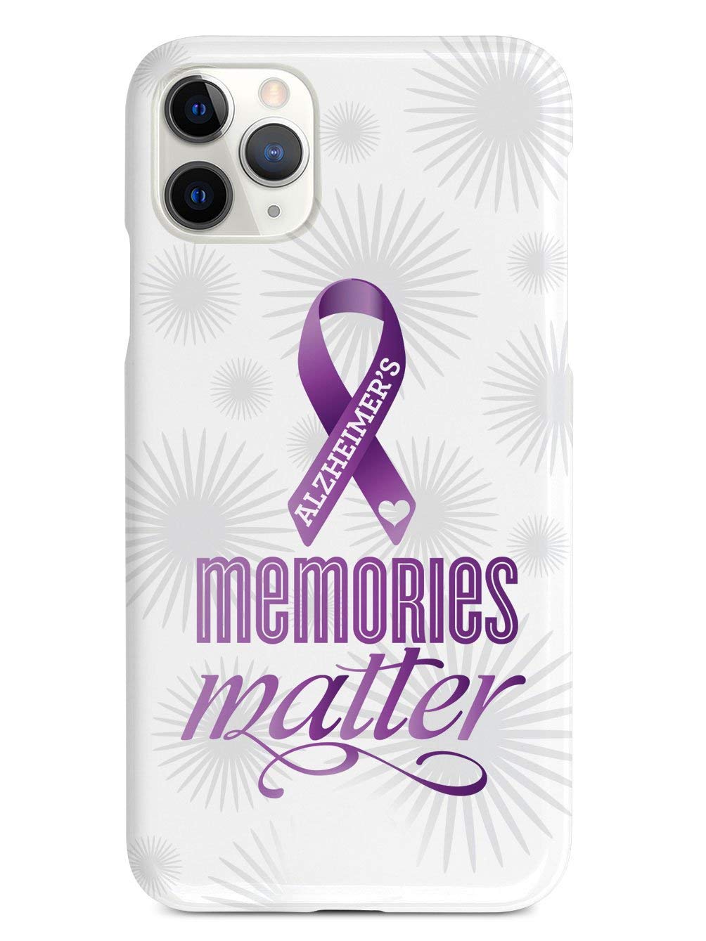 Inspired Cases - iPhone 11 Pro Max Case with 3D Textured Design - Shockproof Protective Cover for Apple iPhone 11 Pro Max - Alzheimer's Awareness - Perfect for Daily Use, Travel & Gifting