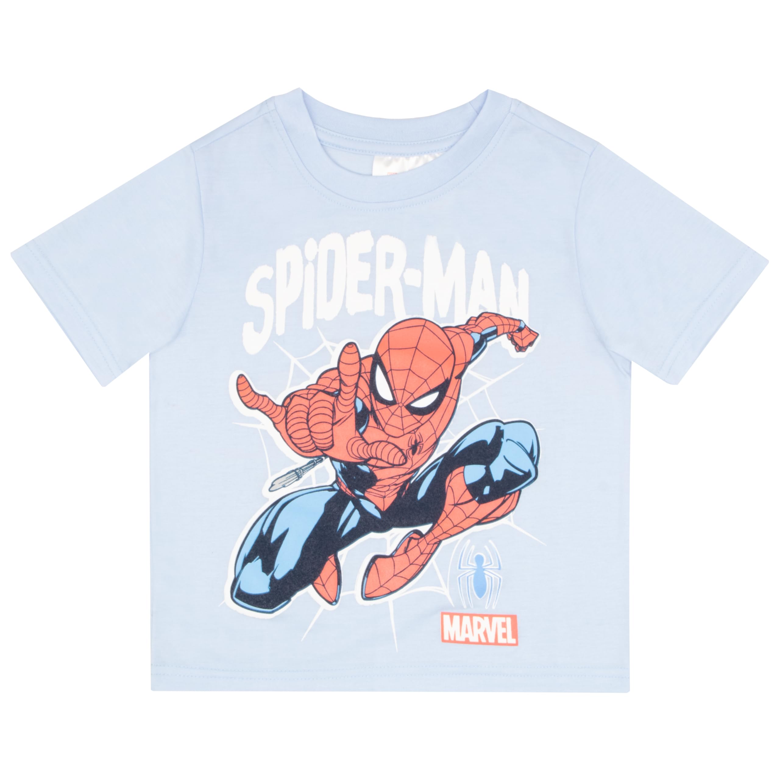 Marvel Spider-Man and Avengers Boys 3-Piece Outfit Set - Short Sleeve T-Shirt, Tank Top & Athletic Shorts | Superhero Costume for Kids, Birthday Gift & Cosplay | Perfect for Halloween, Dress-Up & Everyday Play