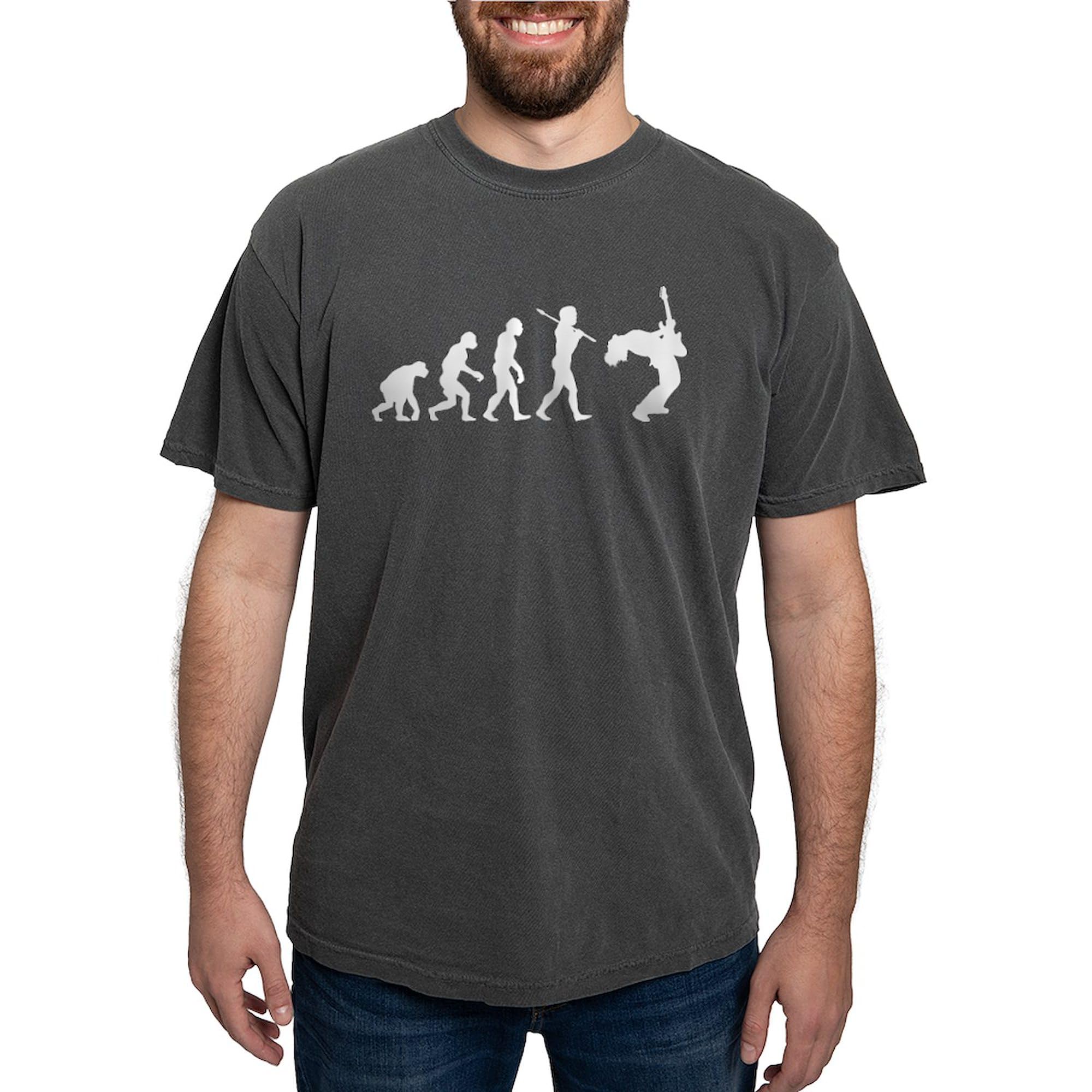 Guitar Player Graphic T-Shirt for Men - Comfort Colors White Cotton Tee - Perfect for Concerts, Gifts & Casual Wear