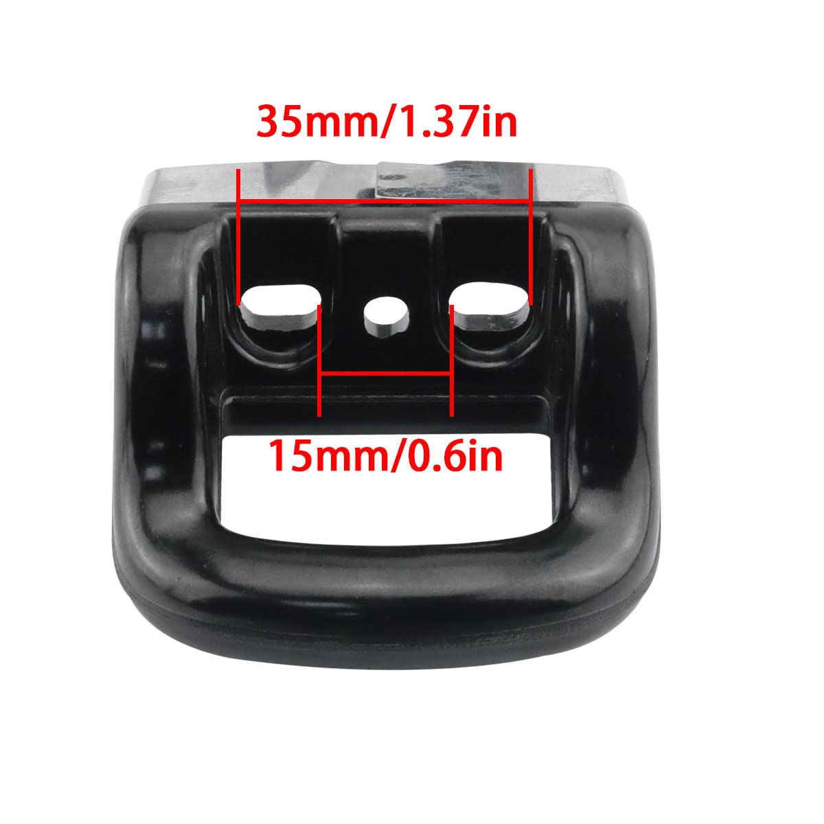 **2-Pack Pan Side Handle Replacement – DGHAOP Pressure Cooker, Steamer & Sauce Pot Short Grip Knob Cover with 3 Mounting Holes & Screws – Durable for Cooking, Canning & Kitchen Use**