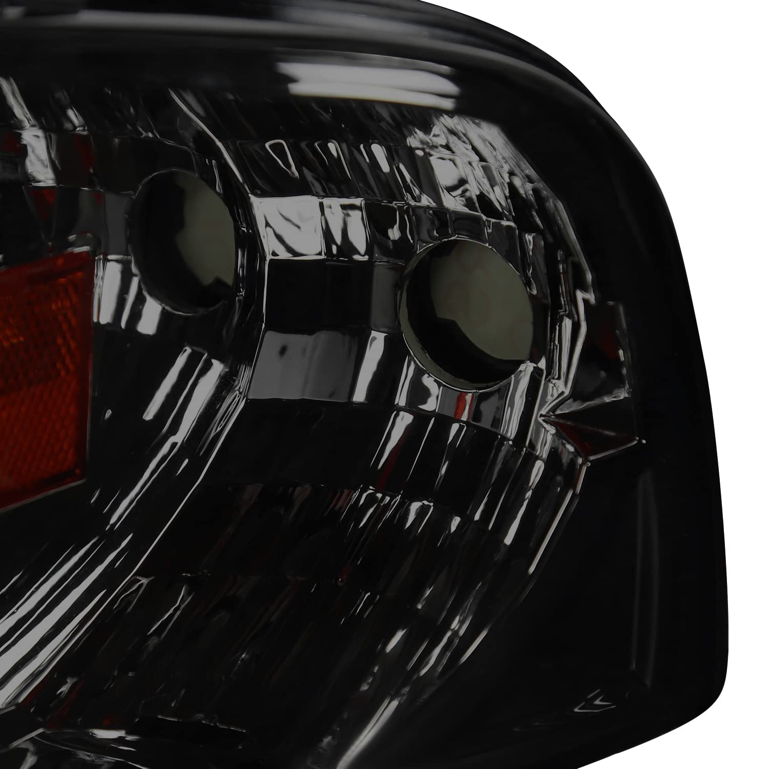 Spec-D Tuning Euro Smoke Tinted Crystal Headlights & Tail Brake Lamps for Dodge Ram - Upgrade Your Truck's Style & Visibility for Night Driving & Off-Road Adventures