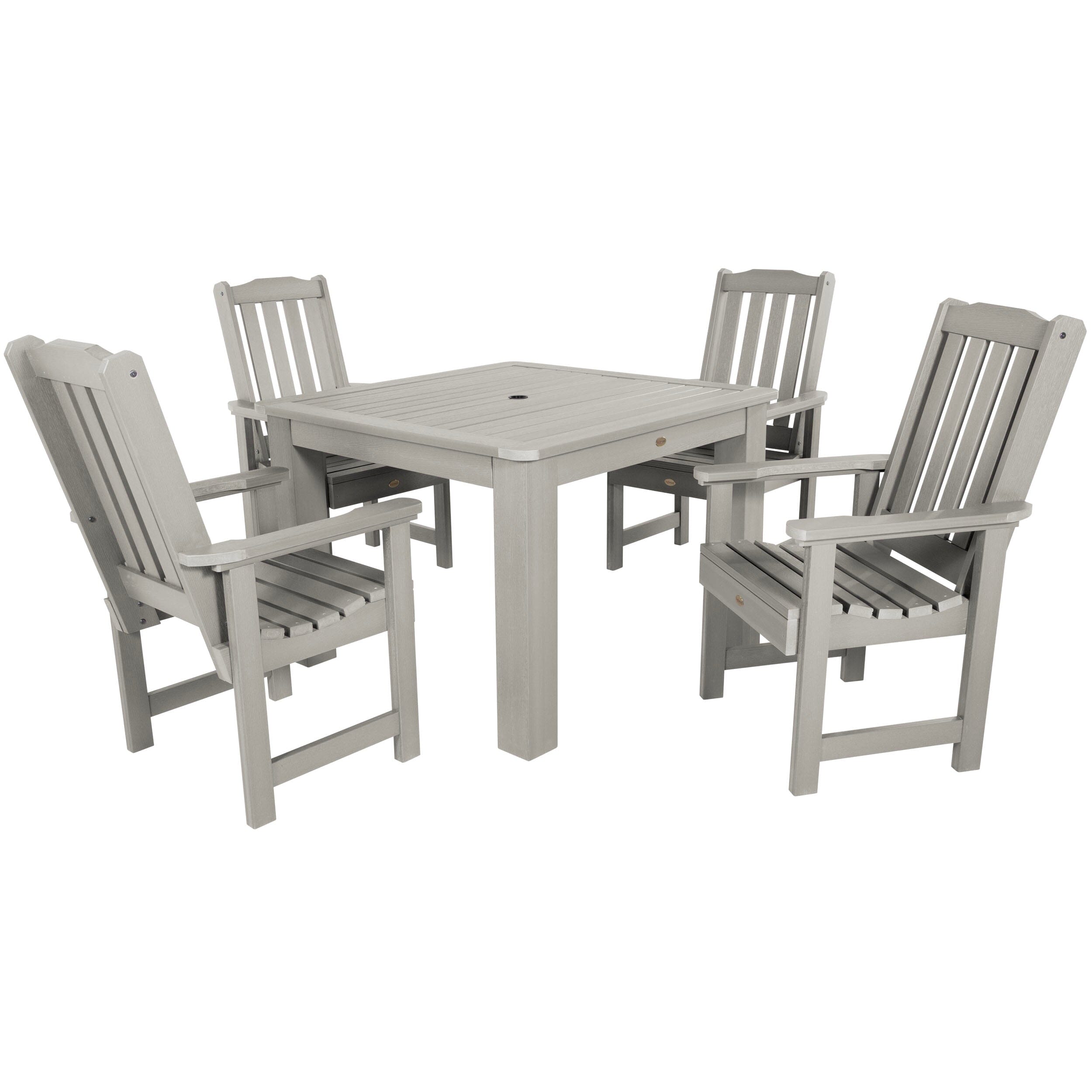 Lehigh 5-Piece Square Dining Set 42 x 42 Inches - Perfect for Small Spaces, Patios & Breakfast Nooks | Indoor/Outdoor Use