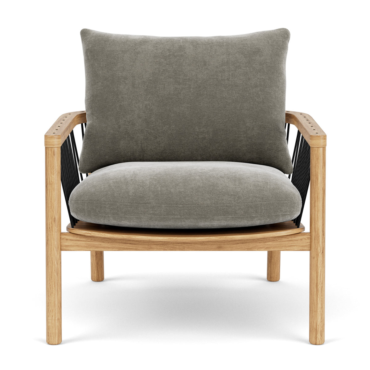 Enzo Fabric Armchair - Modern Upholstered Accent Chair for Living Room, Bedroom & Office - Comfortable Lounge Chair with Sturdy Wooden Legs - Perfect for Relaxing, Reading & Decorating
