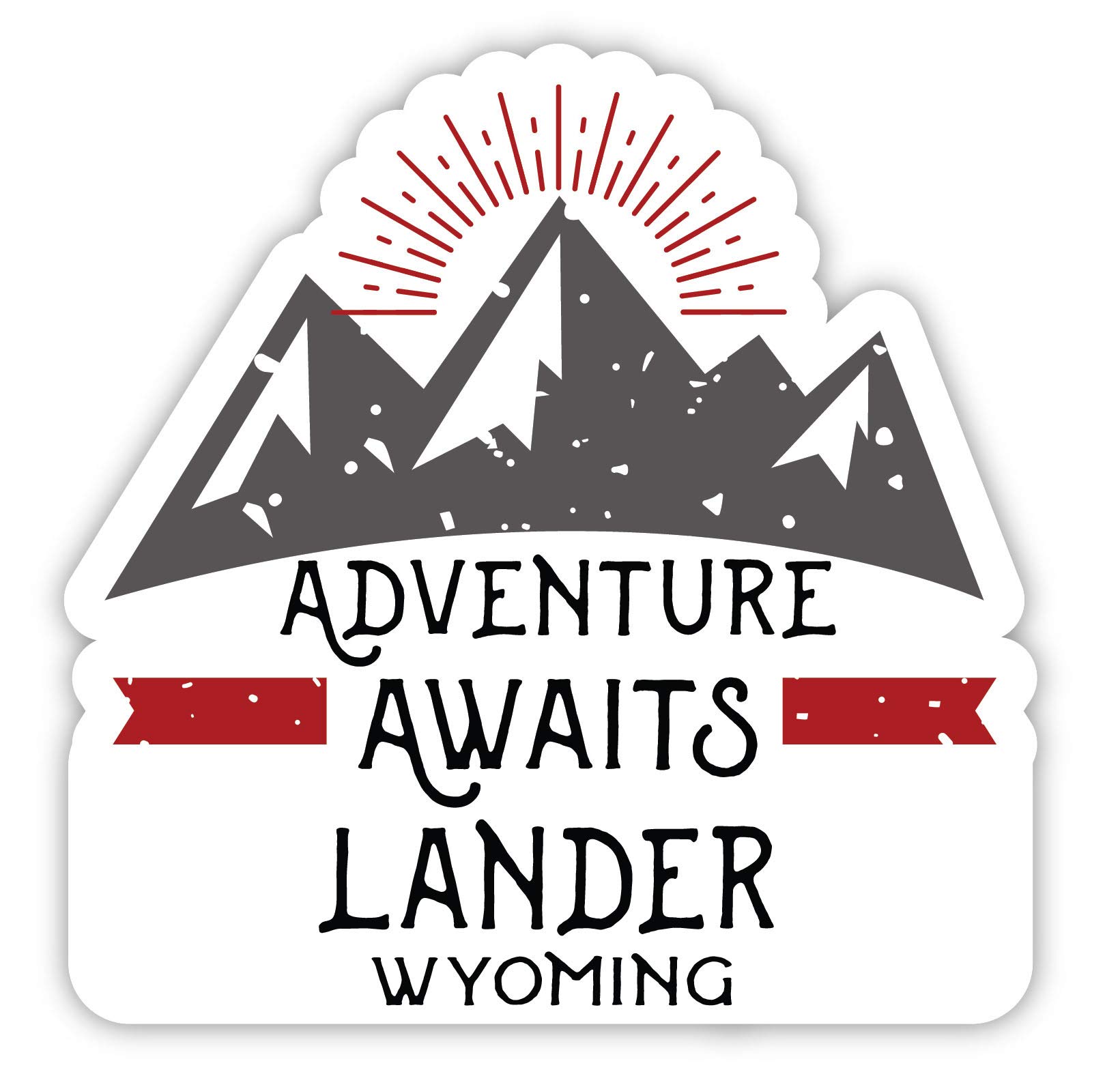 Wyoming Souvenir Fridge Magnet - 4-Inch Adventure Awaits Design - Perfect for Road Trips, Travel Gifts & Home Decor