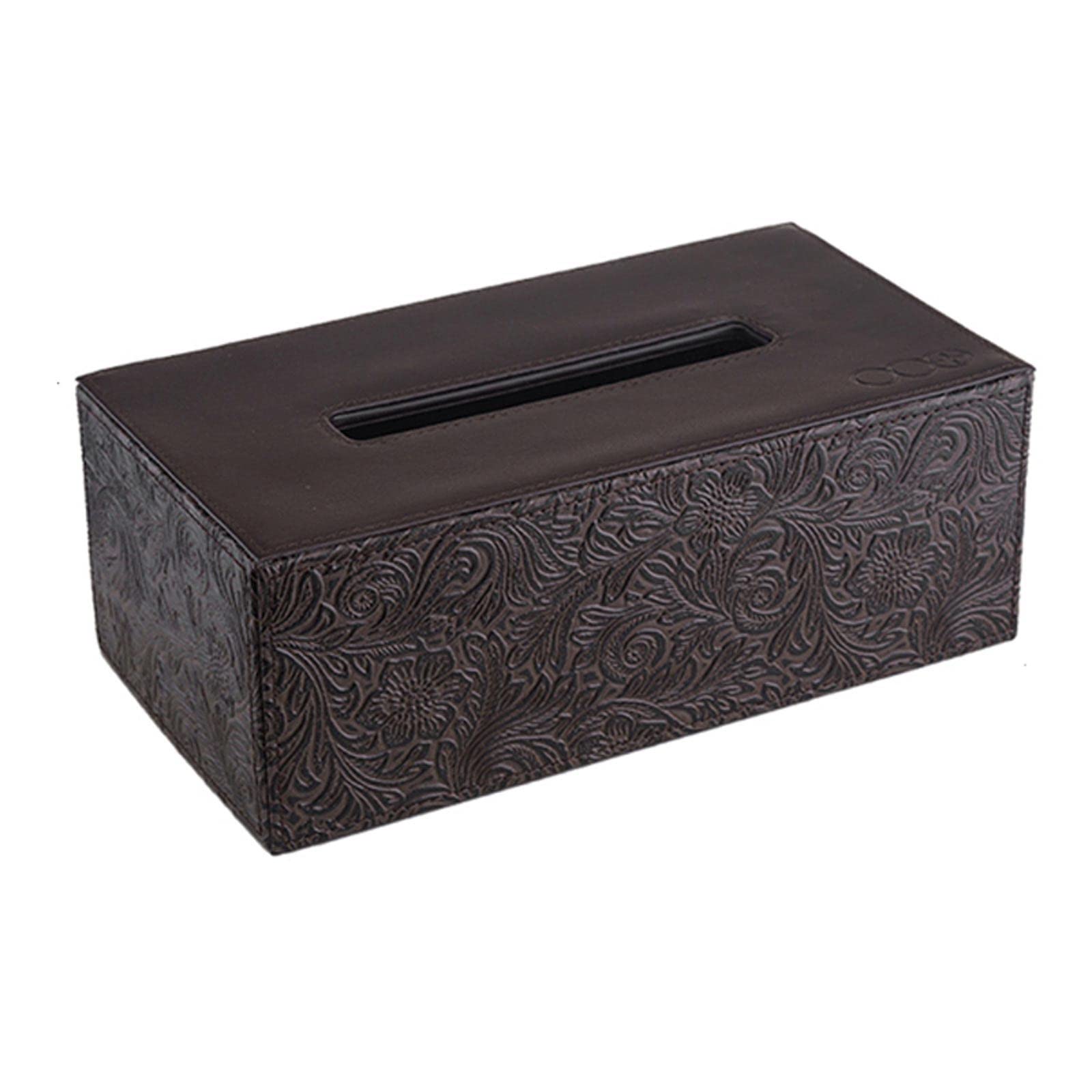 Luxury PU Leather Tissue Box Holder - Rectangular Napkin Drawer with Magnetic Base for Home & Office | Stylish Paper Dispenser for Living Room, Bedroom & Workspace