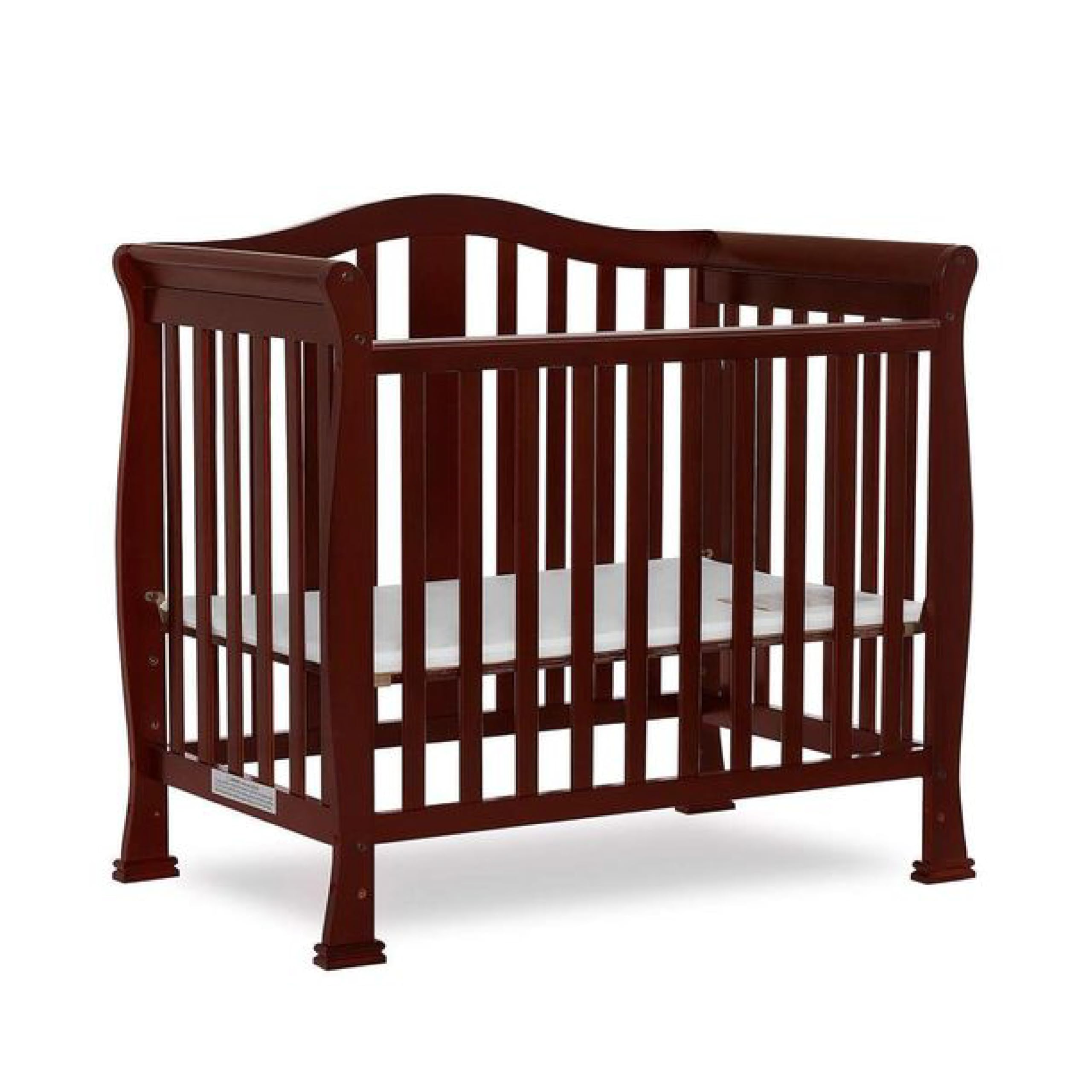 Dream On Me Addison 4-in-1 Convertible Mini Crib - Espresso Finish | Greenguard Gold Certified | Non-Toxic New Zealand Pinewood | Includes 1