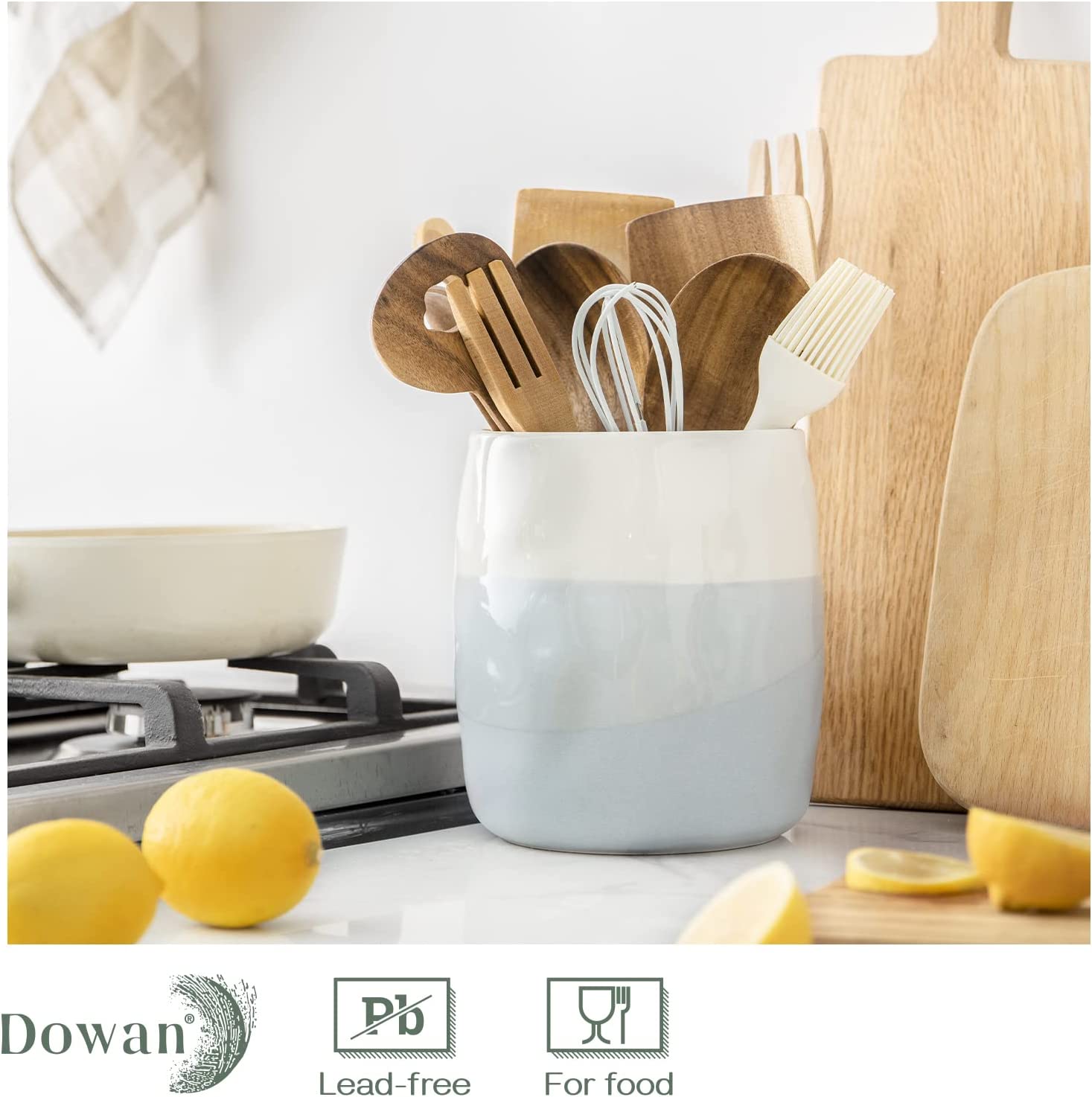 Dowan Blue 5-Inch Plastic Storage Holders - Organize Small Items, Office Supplies & Craft Materials - Perfect for Home, Office & School Organization