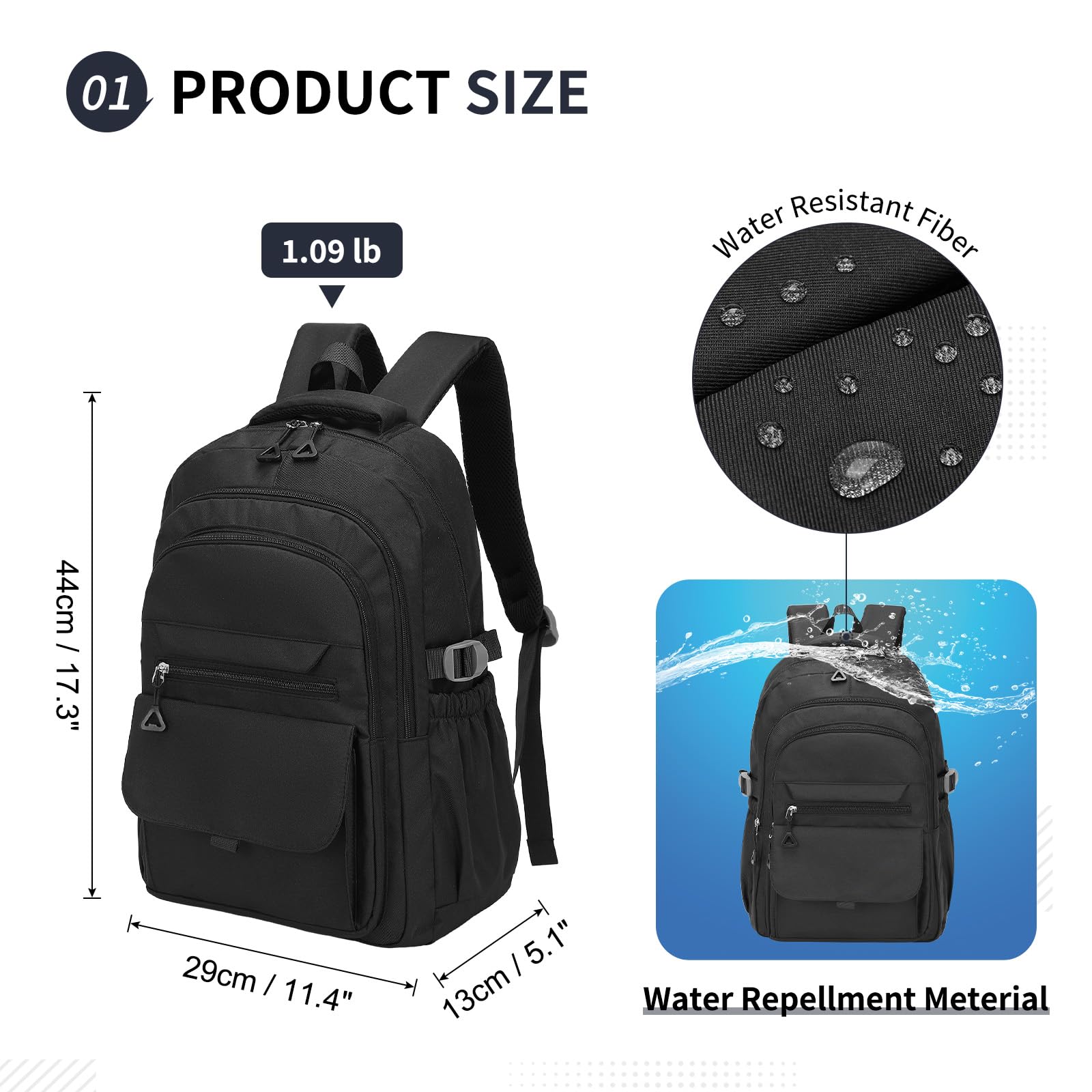 Stylish Water-Resistant 15.6