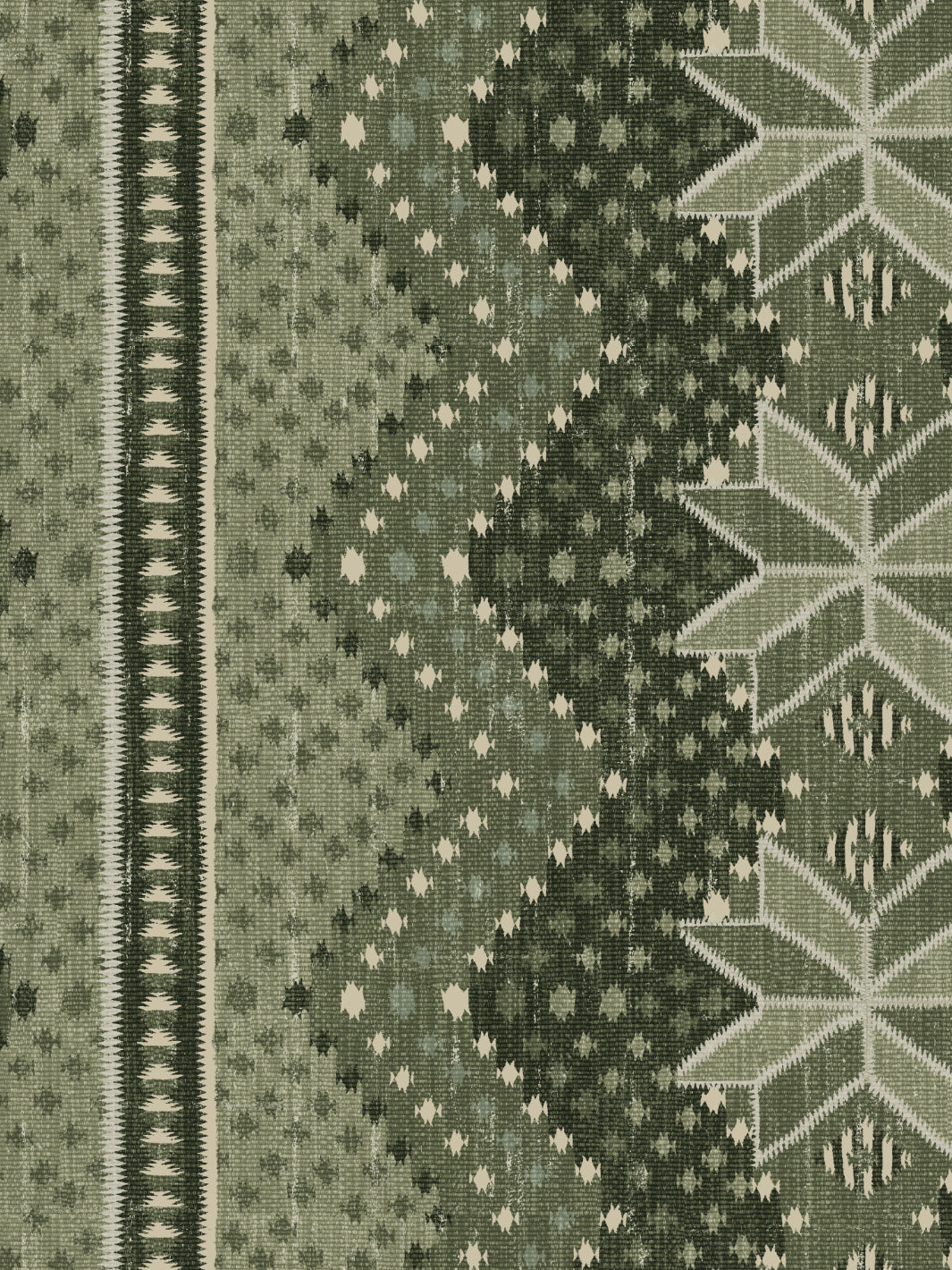 Nathan Turner Northstar Blanket Green Wallpaper - Perfect for Living Room, Bedroom & Nursery Decor