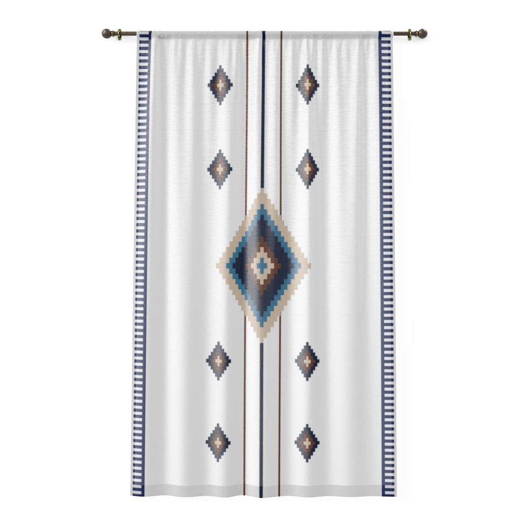 Storm Clouds Print Sheer Window Curtains - Lightweight Polyester Fabric with One-Sided Design for Living Room, Bedroom & Office Decor