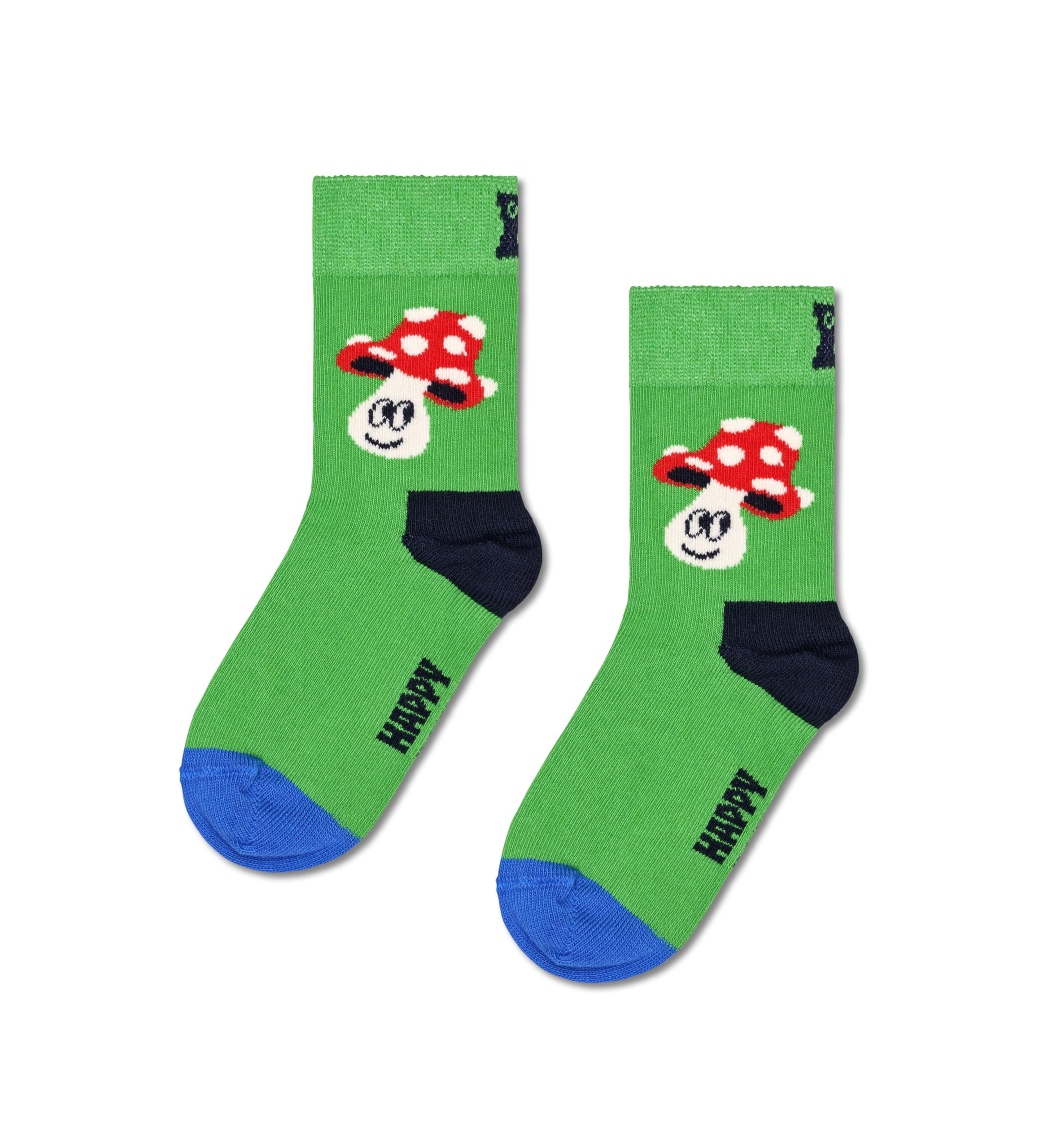 Happy Socks Kids Animal Crew Socks - Cute Bear, Duck, Fox & More Fun Designs - Soft Cotton Socks for Boys & Girls - Perfect for School, Play & Everyday Wear
